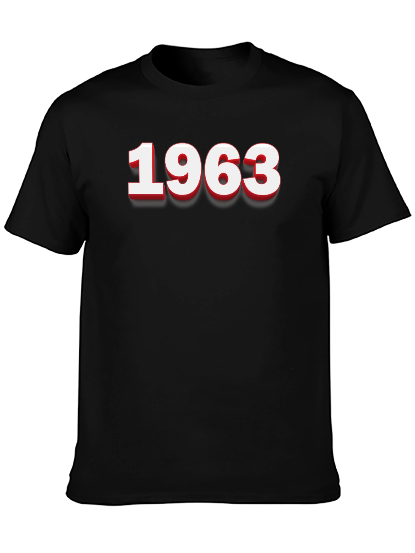 1963 Graphic Tee - Retro Style Black T-Shirt