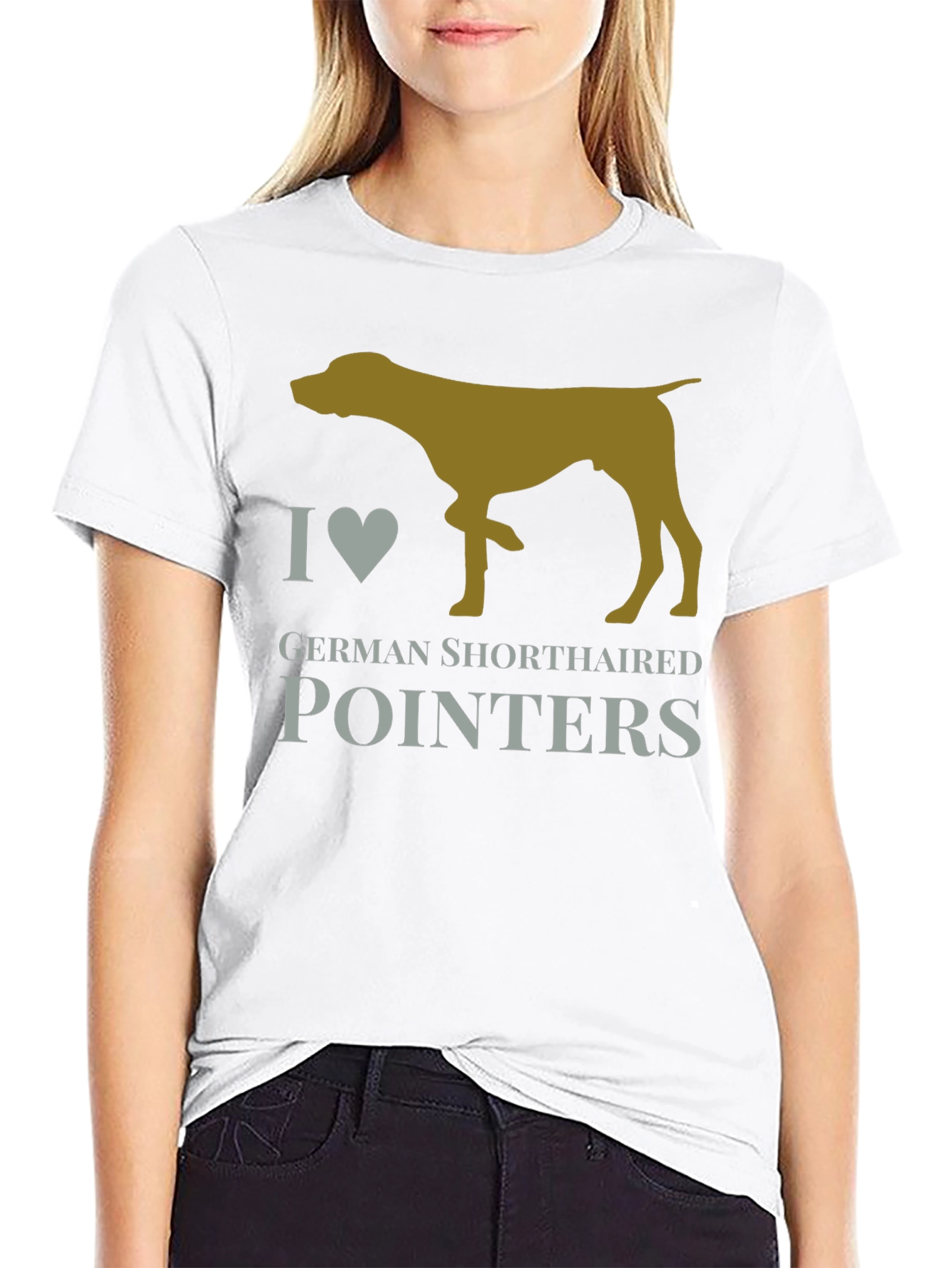 I Heart German Shorthaired Pointers Dog T-Shirt