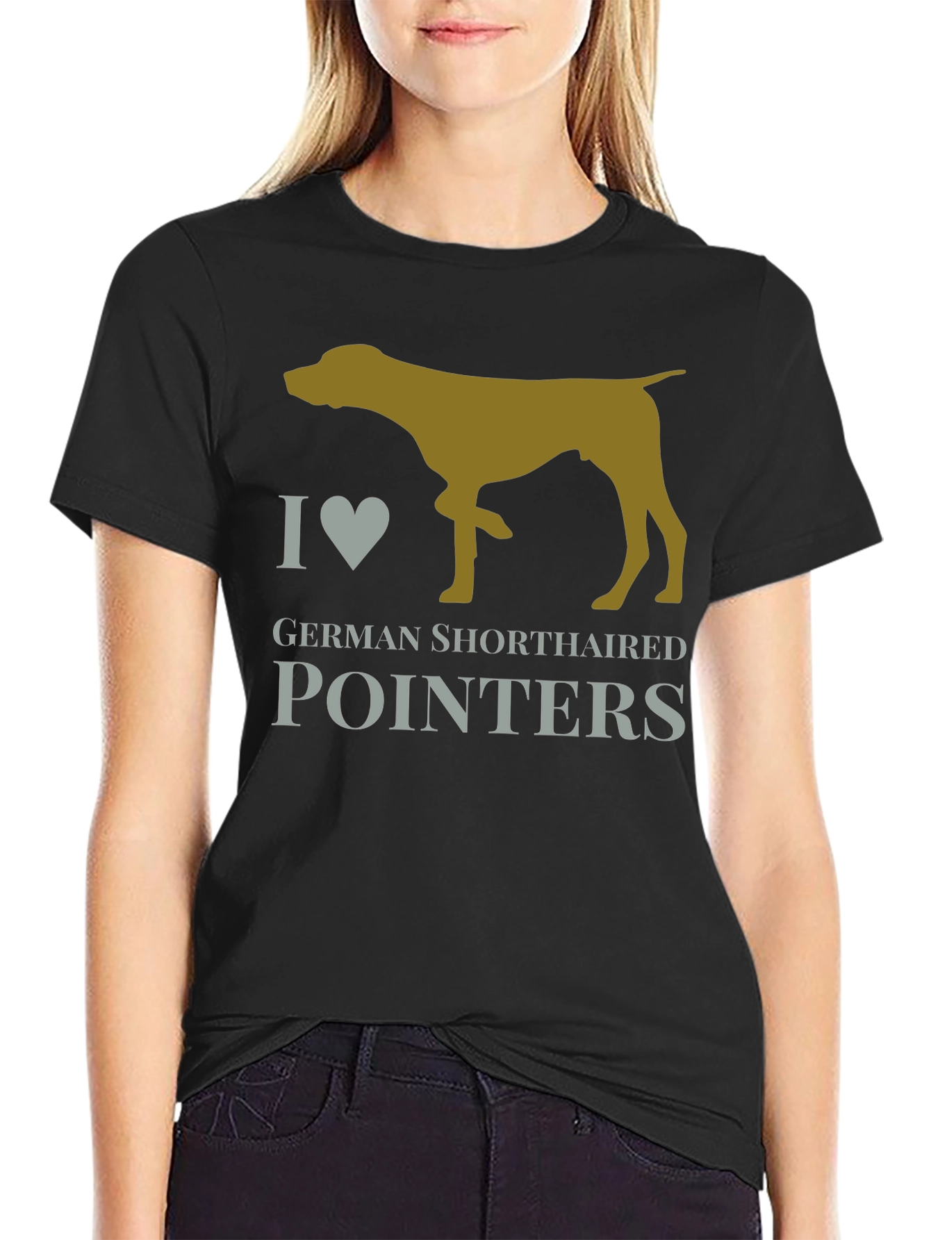 I Heart German Shorthaired Pointers Dog T-Shirt