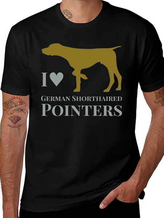 I Heart German Shorthaired Pointers Dog T-Shirt