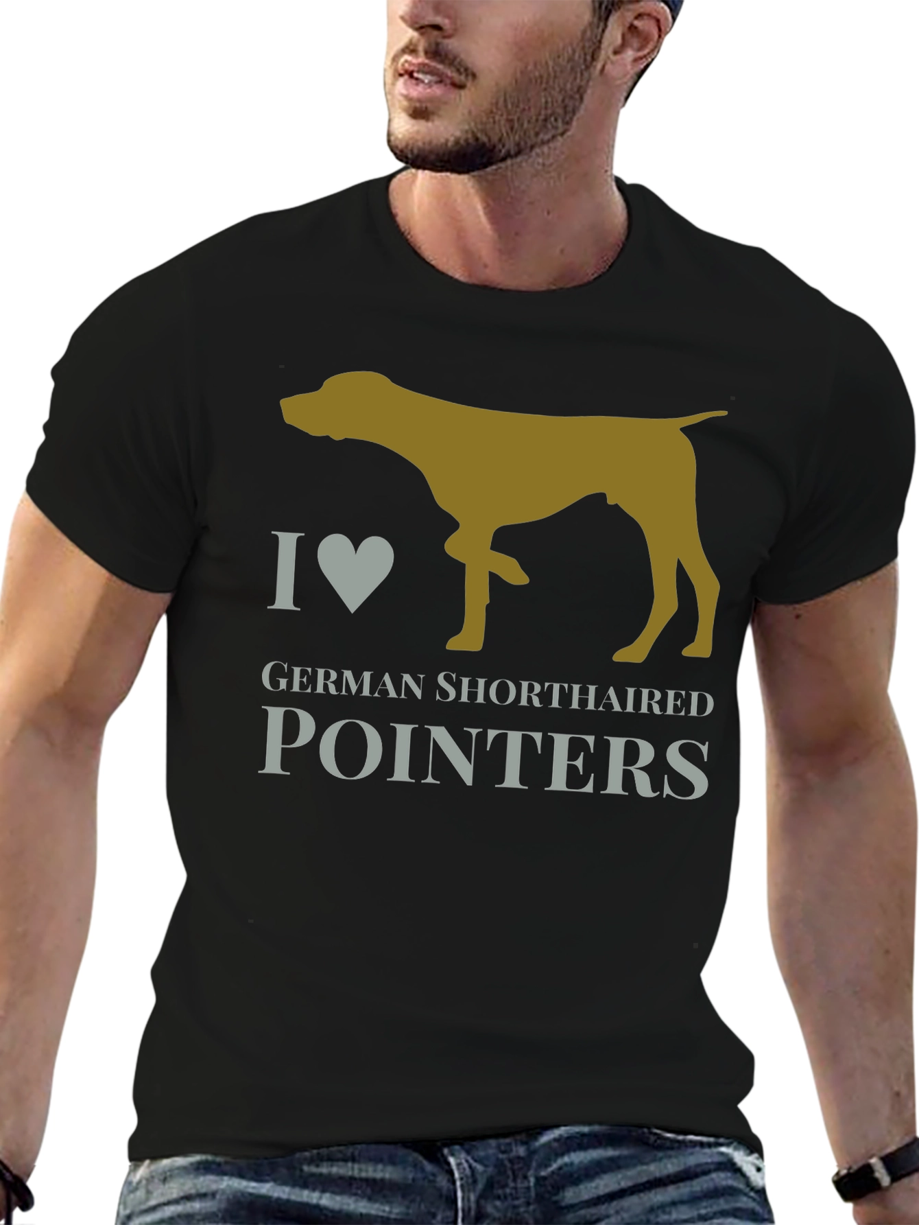 I Heart German Shorthaired Pointers Dog T-Shirt