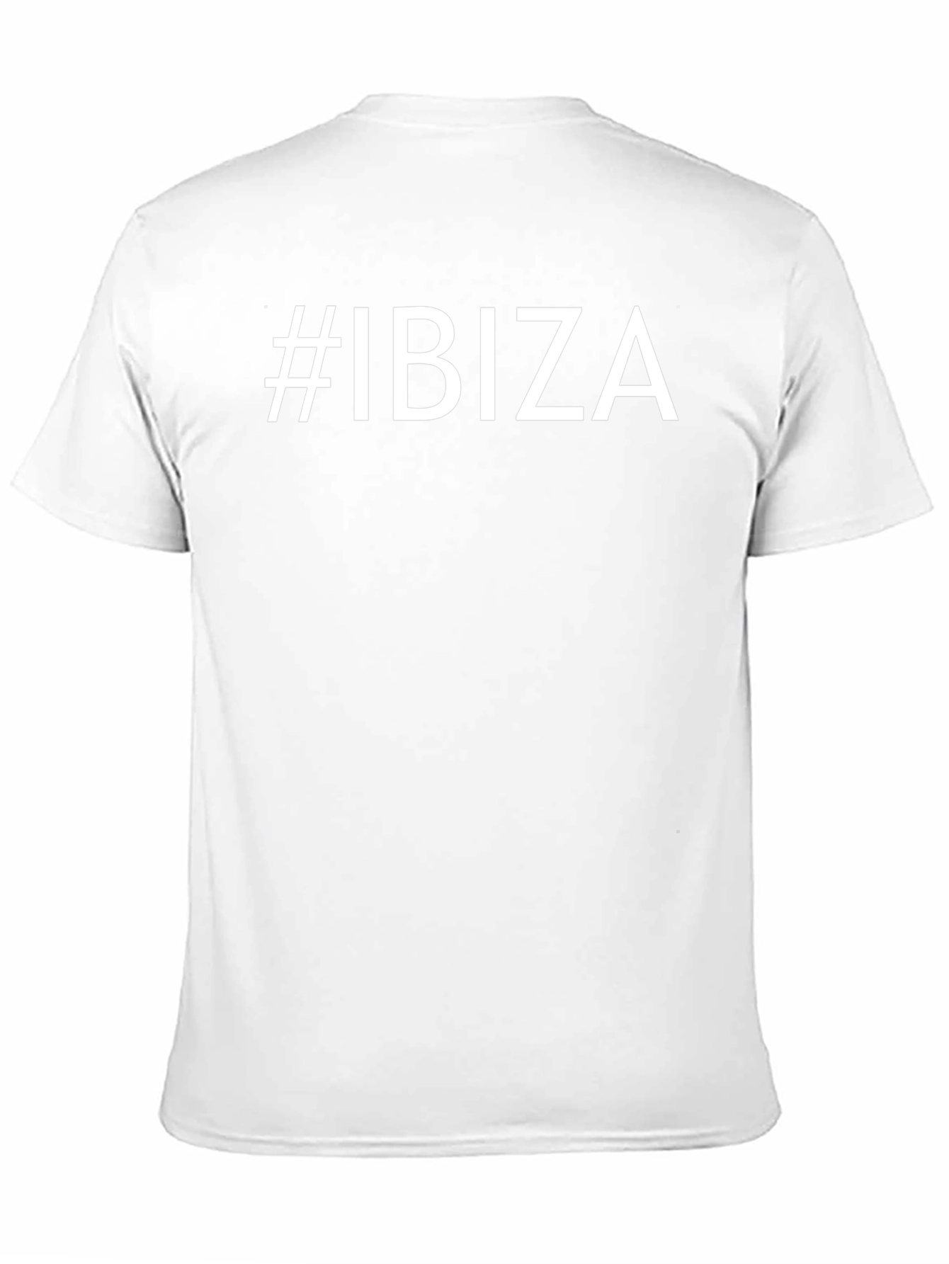 #Ibiza Graphic Tee - Classic Black Crew Neck T-Shirt