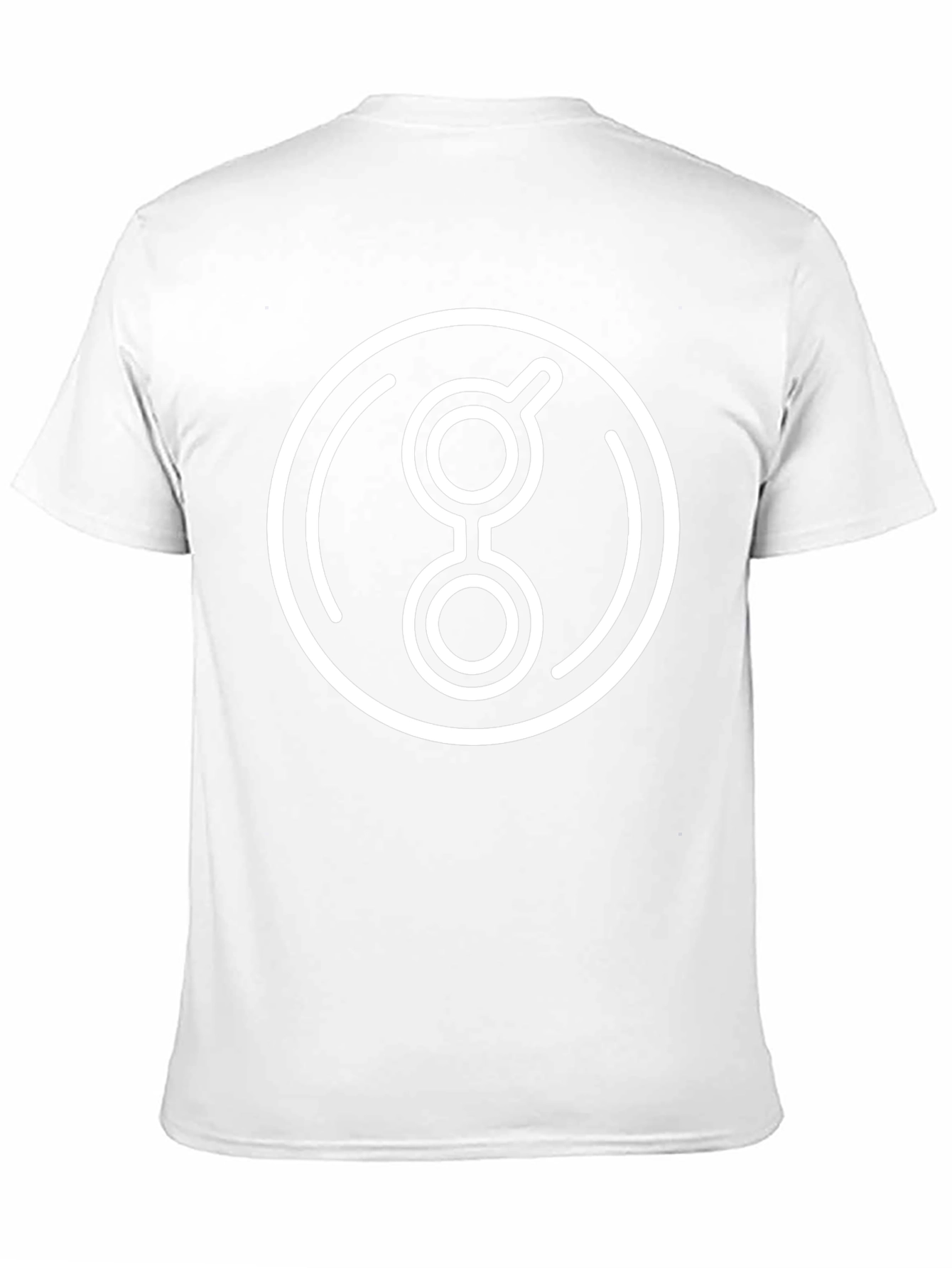 Abstract Circle Graphic Print Black T-Shirt