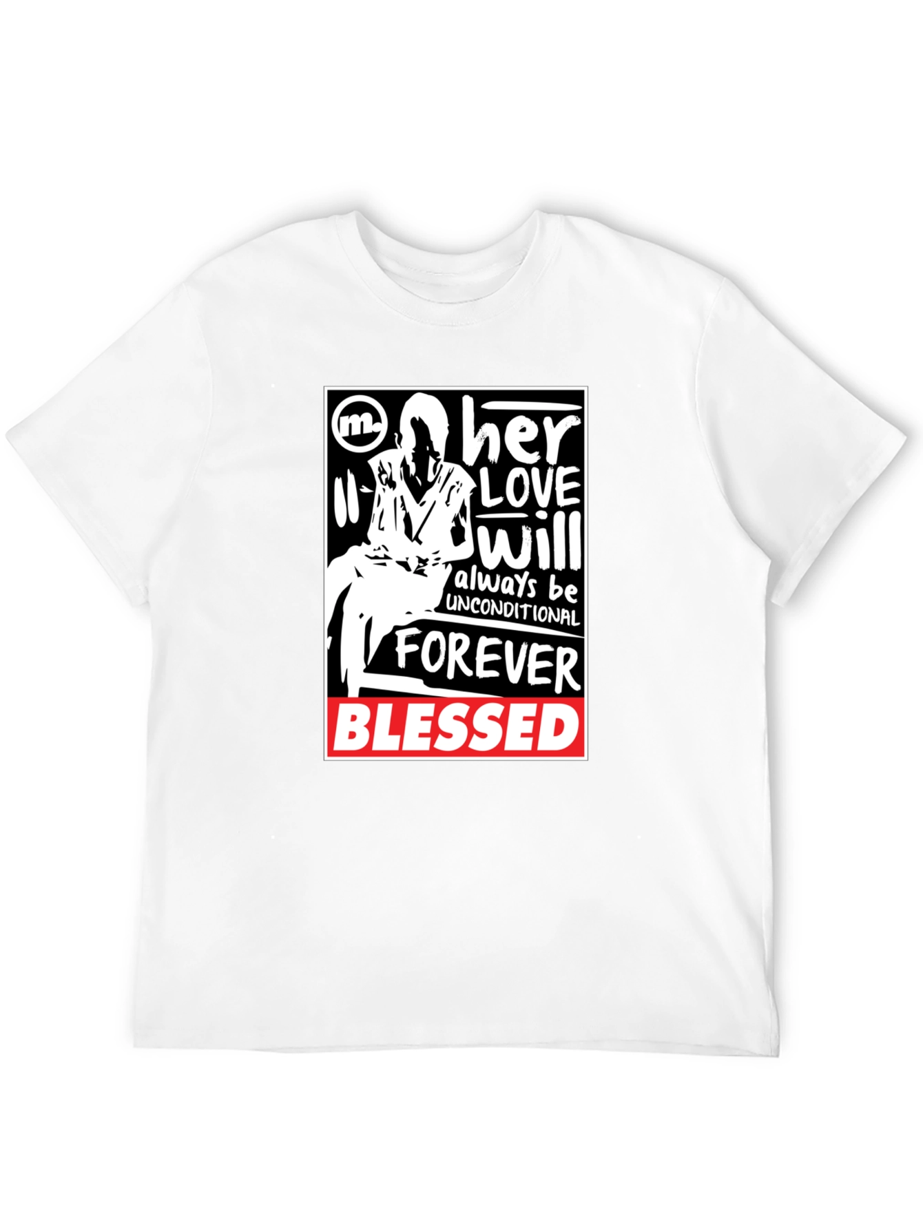 Her Love Unconditional Black Graphic T-Shirt