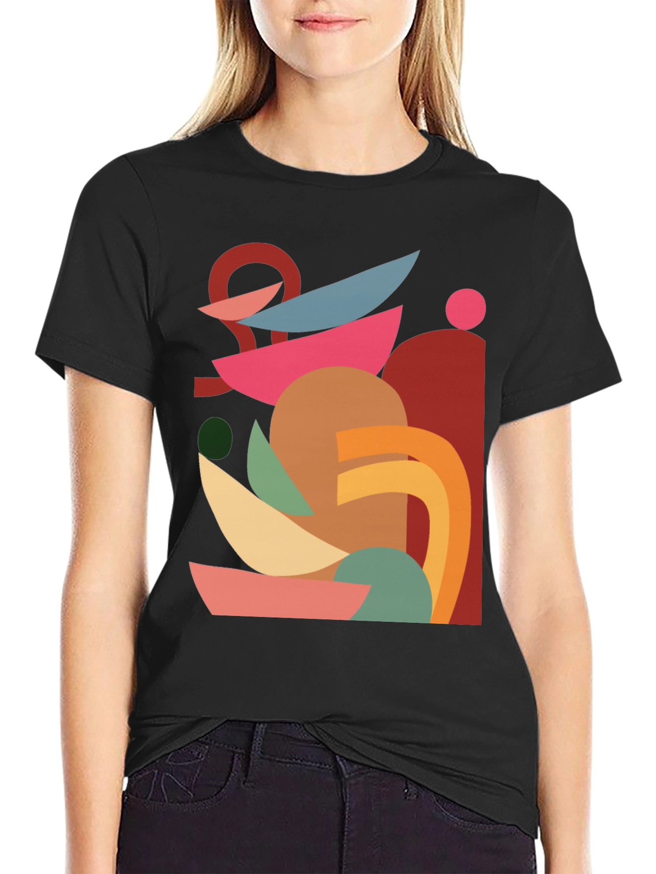Abstract Geometric T-Shirt - Modern Art Tee