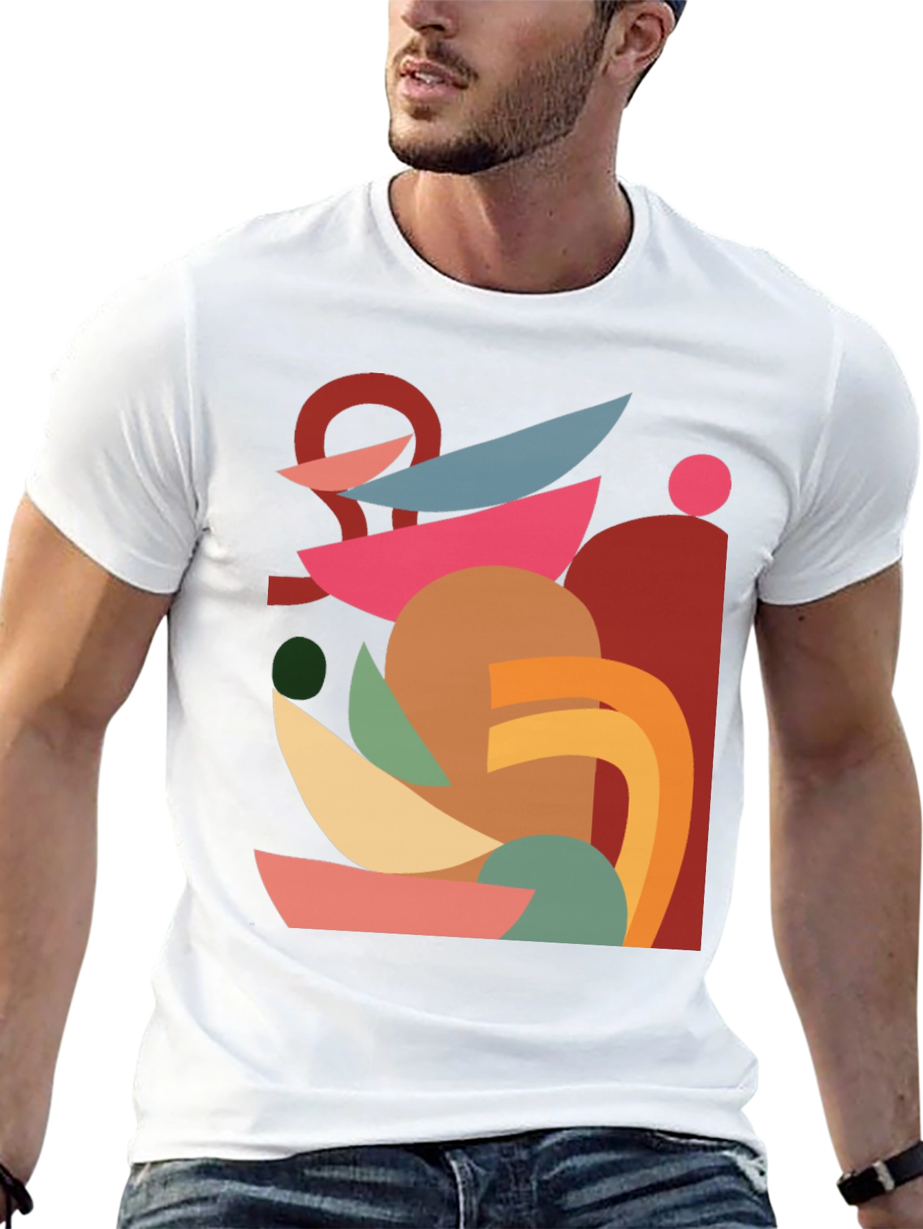 Abstract Geometric T-Shirt - Modern Art Tee