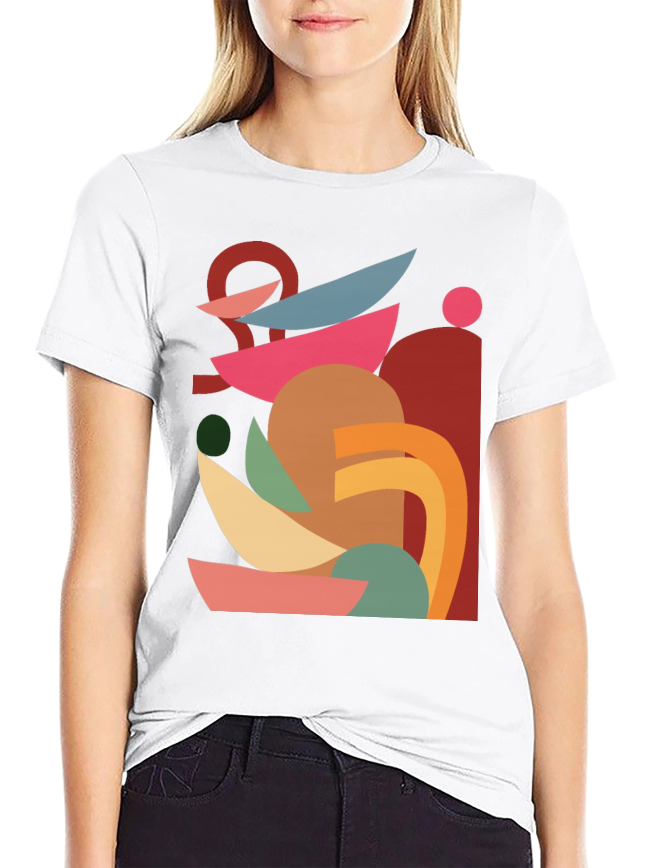 Abstract Geometric T-Shirt - Modern Art Tee