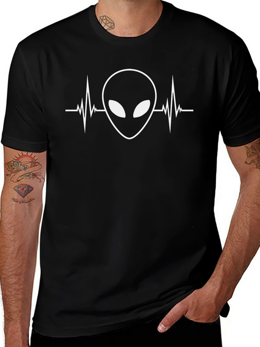 Alien Heartbeat T-Shirt - Trendy Graphic Tee