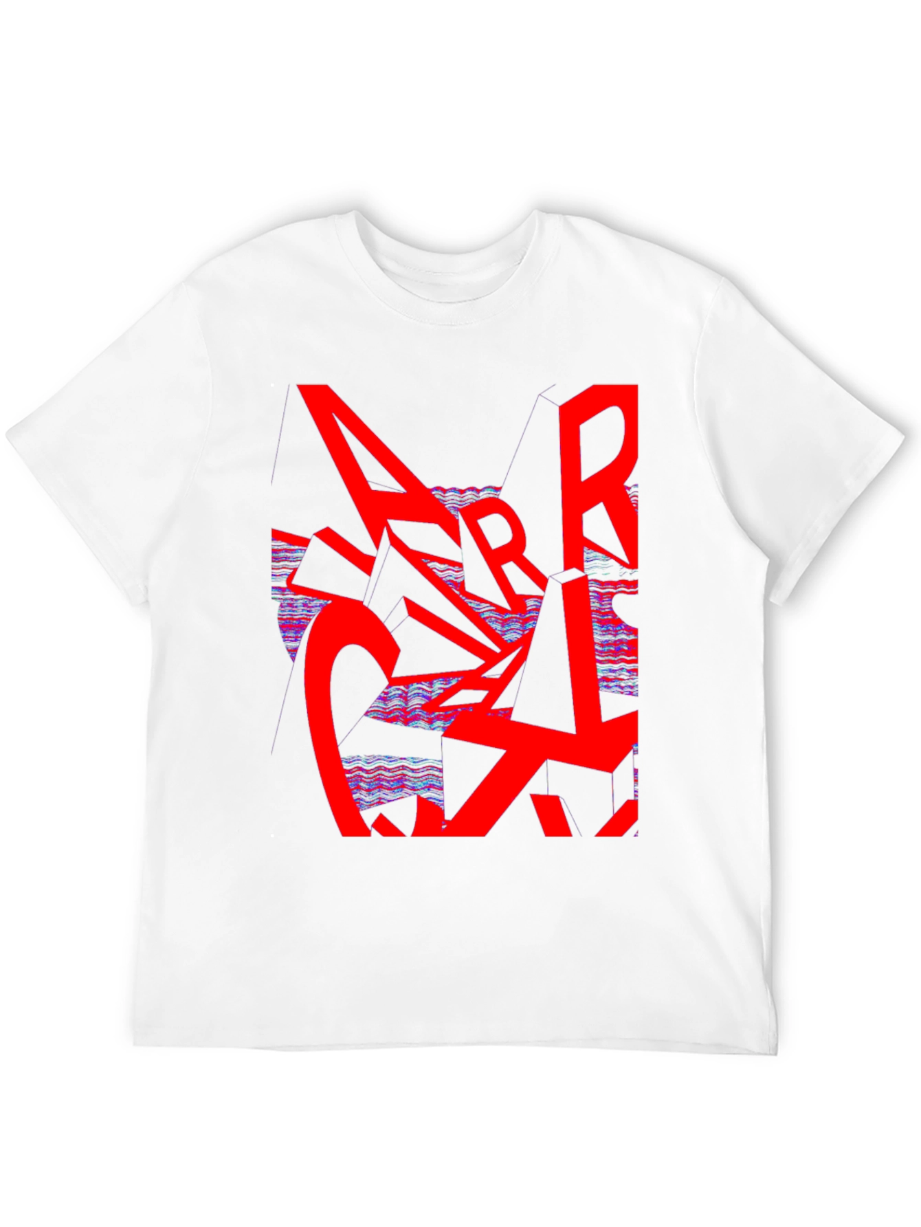 Abstract Graphic Print Tee - Modern Streetwear