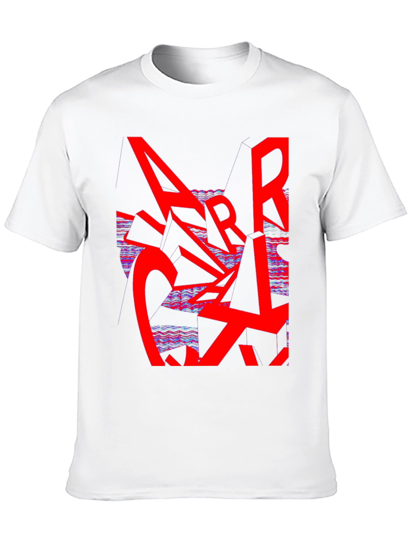 Abstract Graphic Print Tee - Modern Streetwear