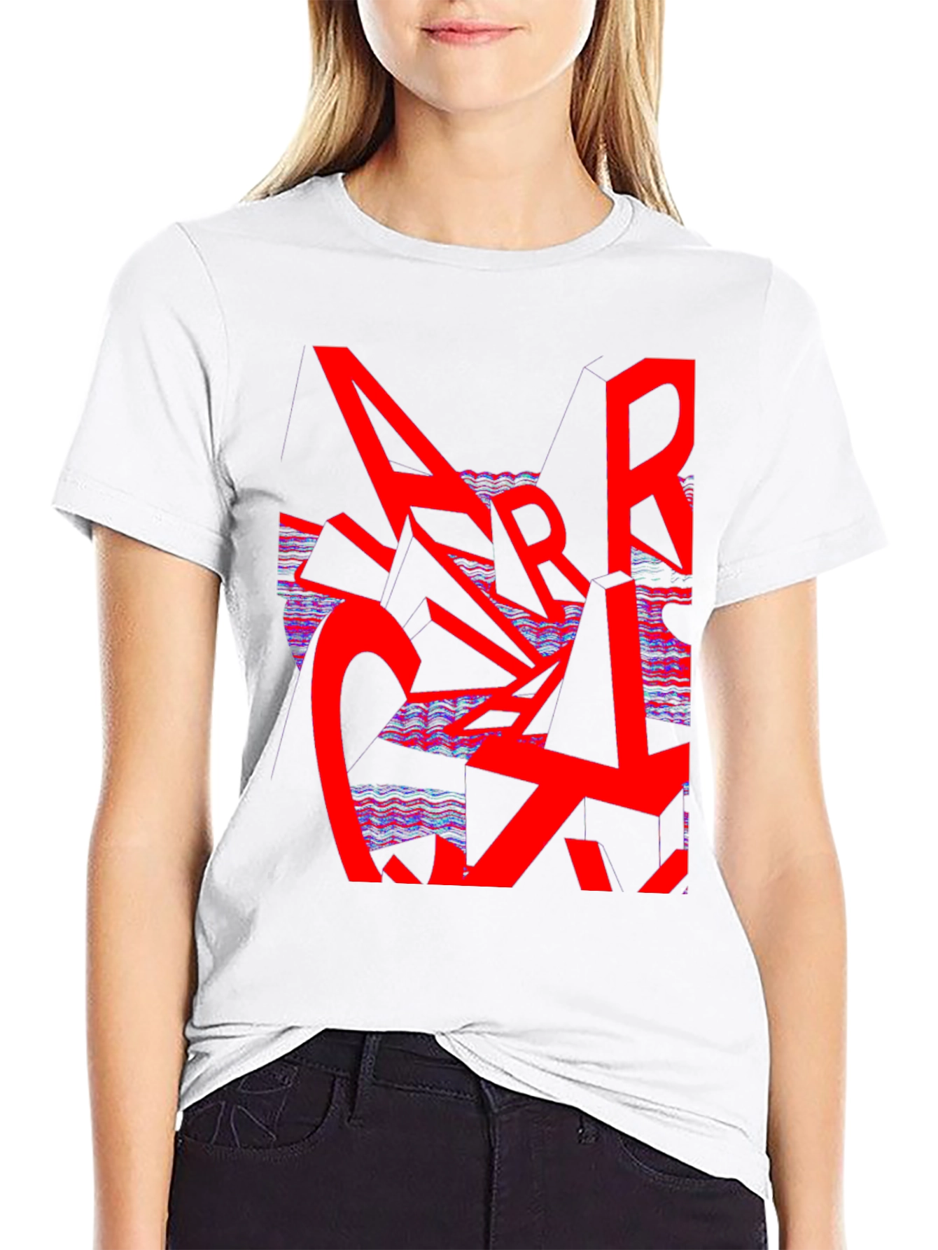 Abstract Graphic Print Tee - Modern Streetwear