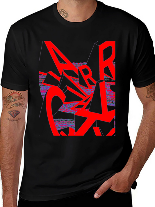 Abstract Graphic Print Tee - Modern Streetwear