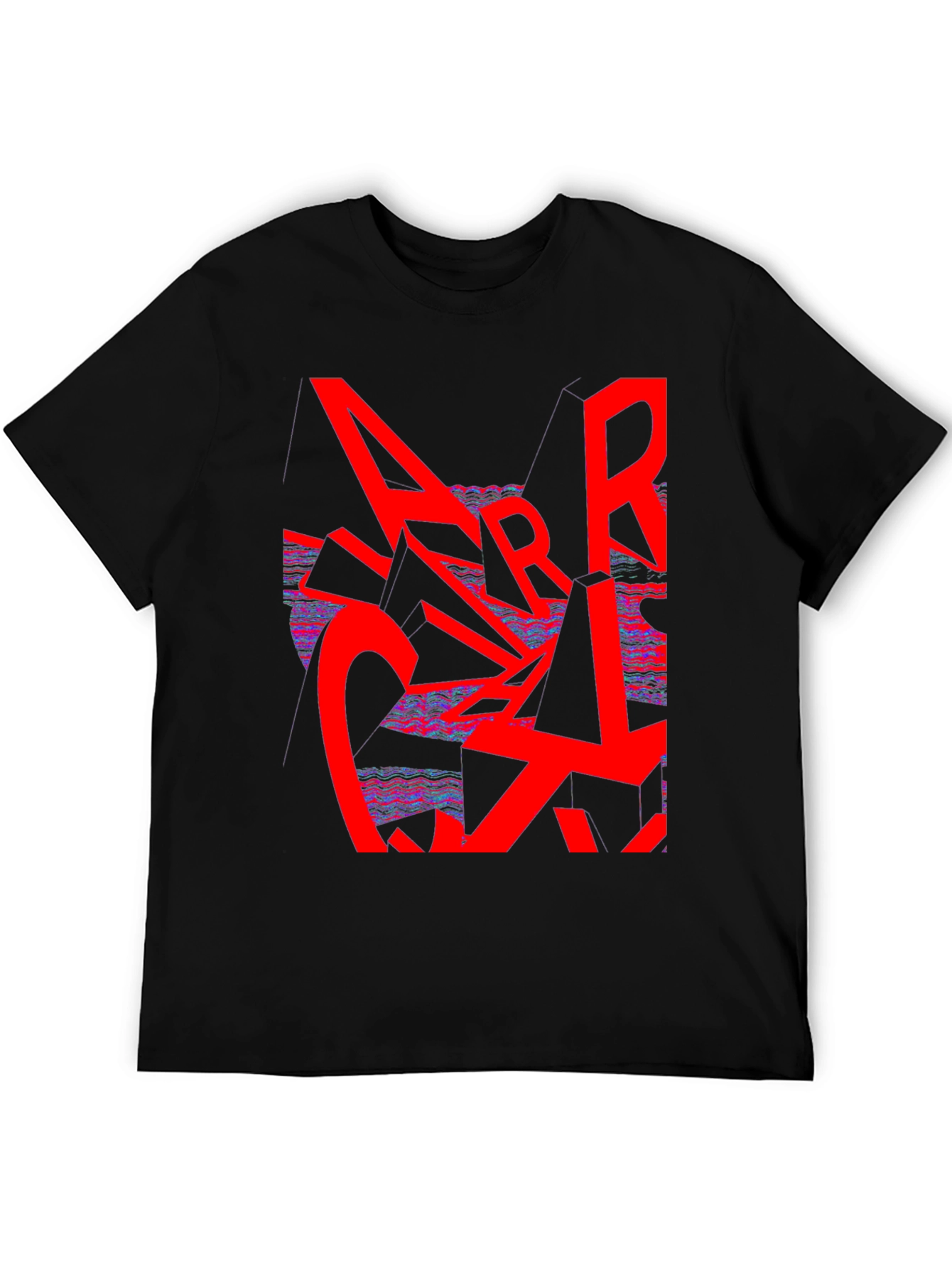 Abstract Graphic Print Tee - Modern Streetwear