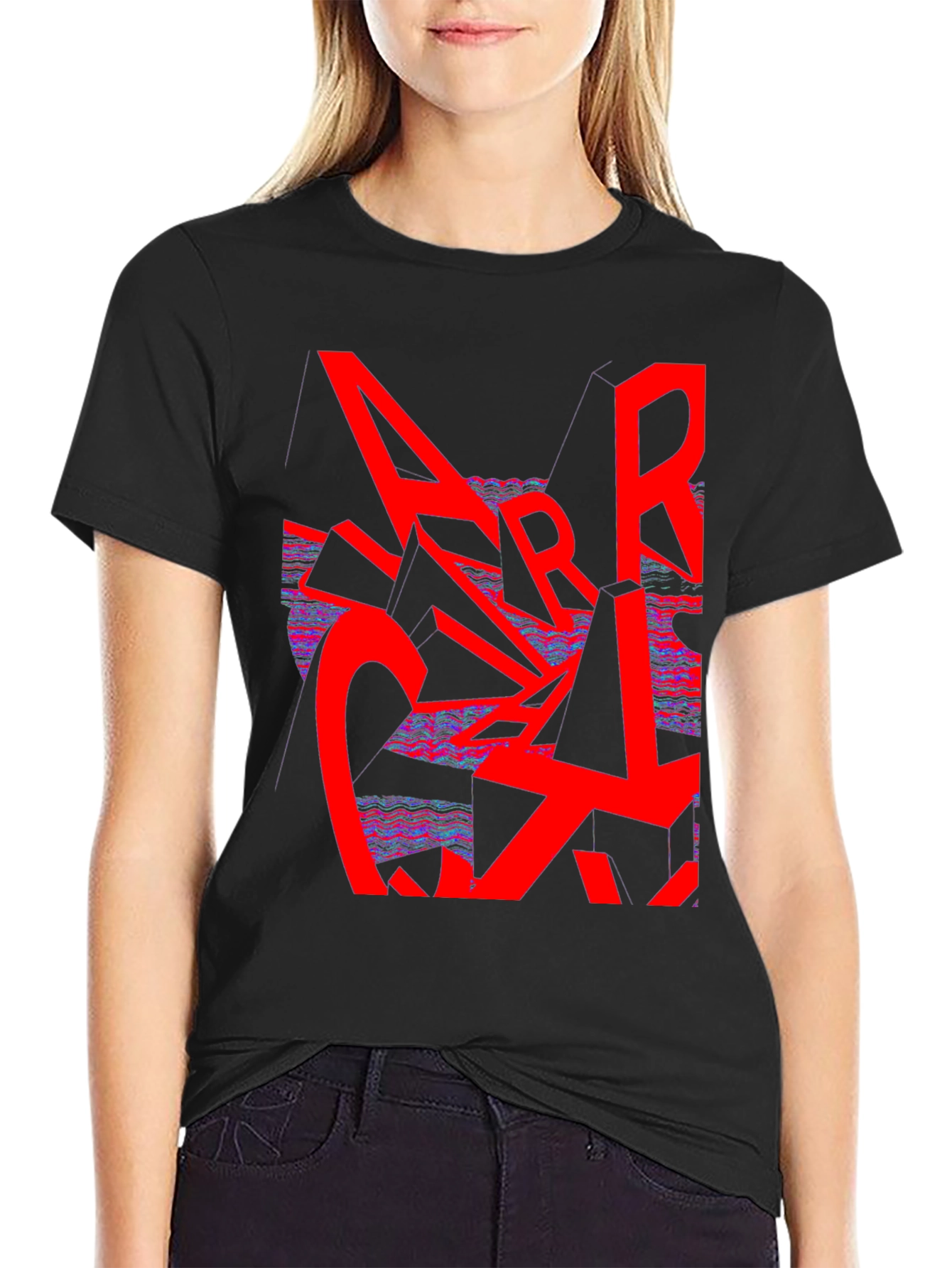 Abstract Graphic Print Tee - Modern Streetwear