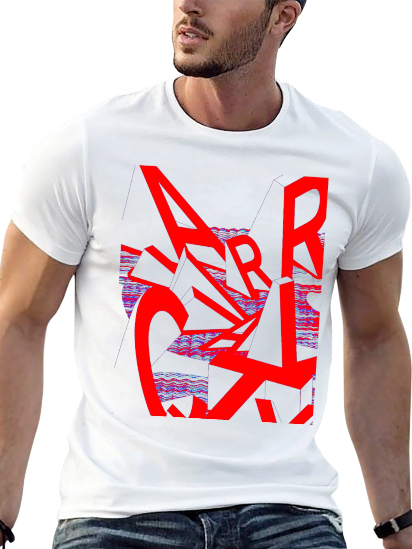 Abstract Graphic Print Tee - Modern Streetwear