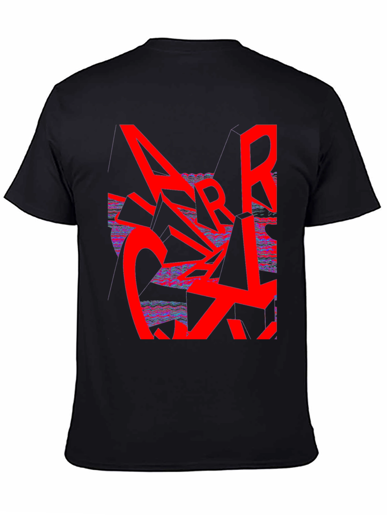 Abstract Graphic Print Tee - Modern Streetwear