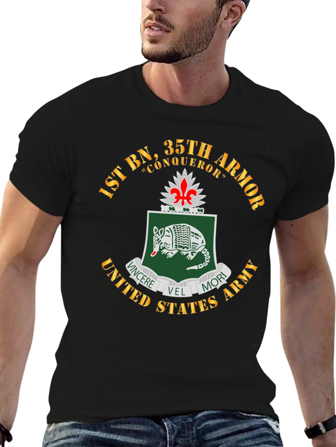 1st BN 35th Armor T-Shirt - Military Pride