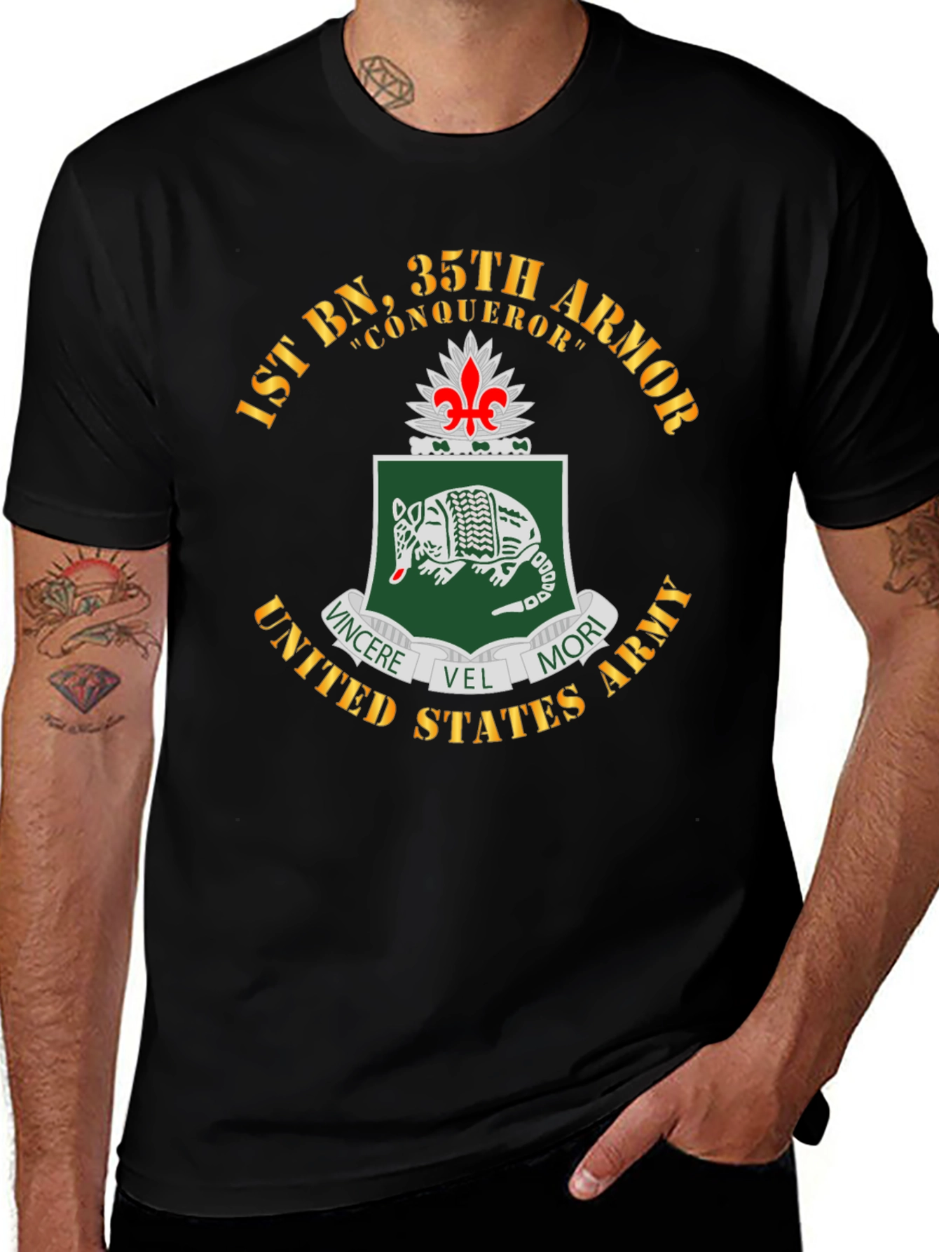 1st BN 35th Armor T-Shirt - Military Pride