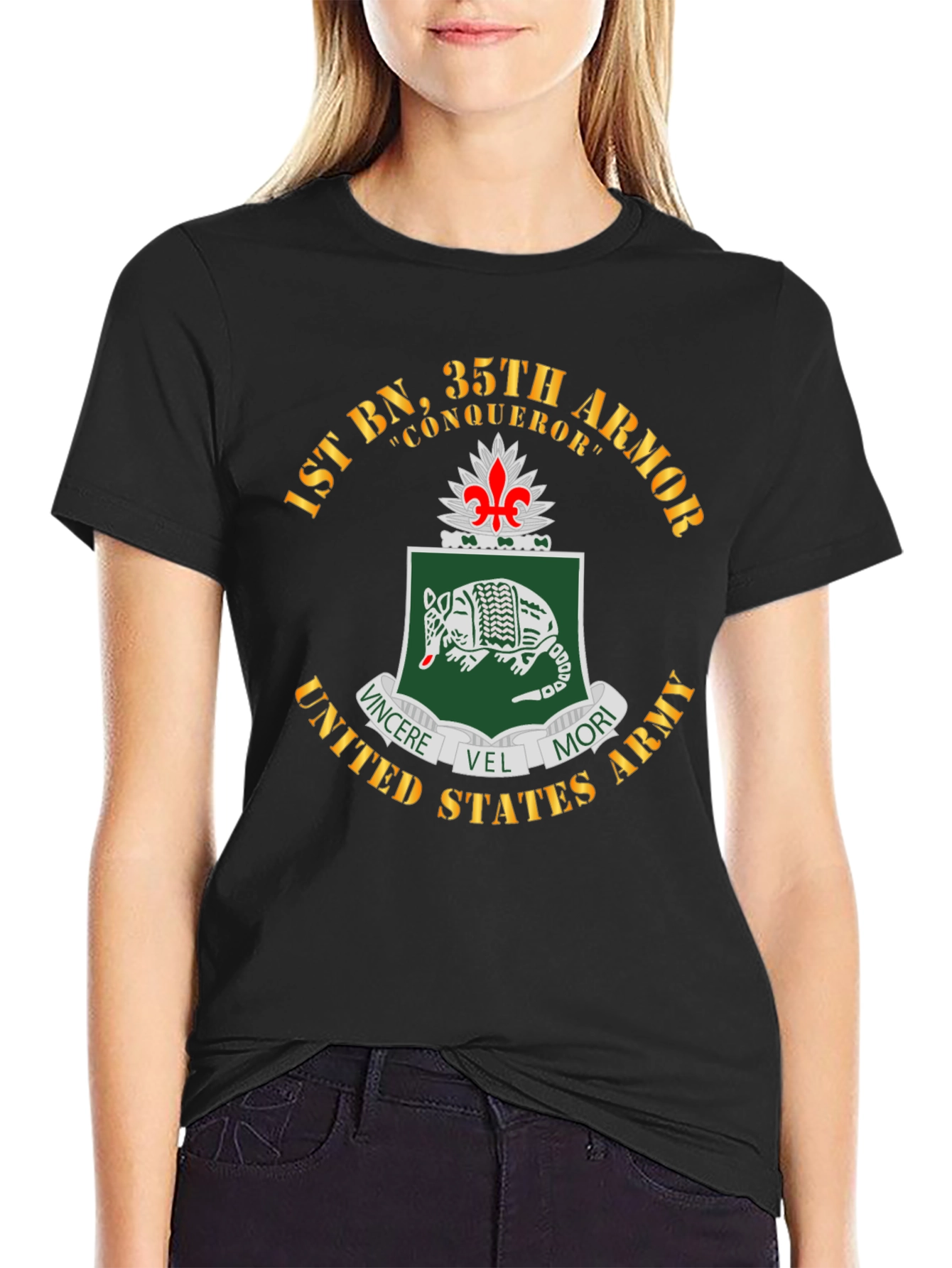 1st BN 35th Armor T-Shirt - Military Pride