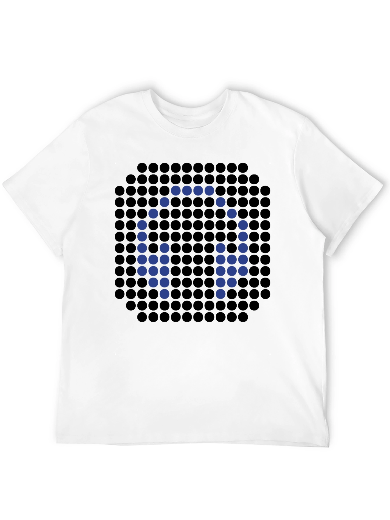 Headphone Pixel Art Black T-Shirt
