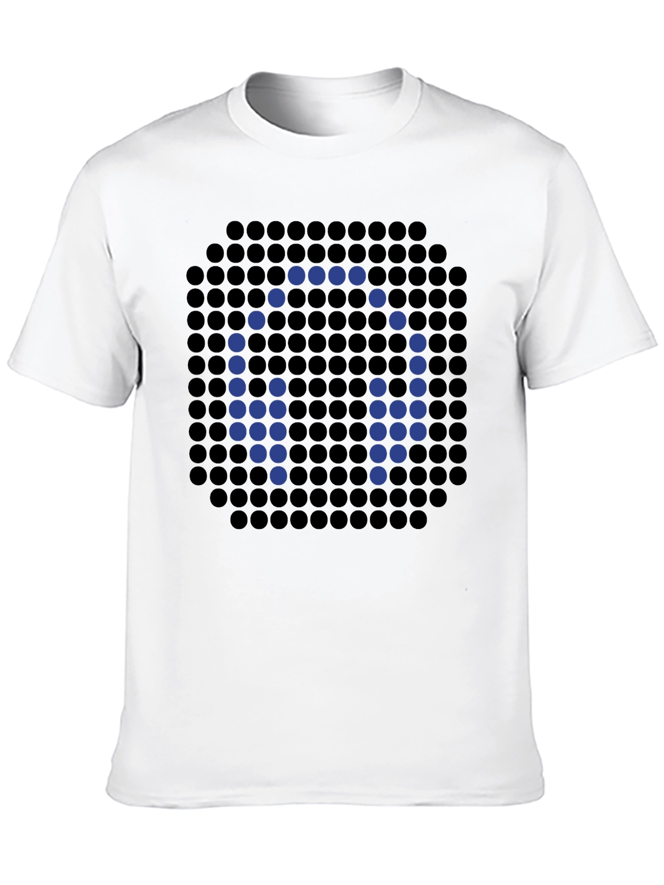 Headphone Pixel Art Black T-Shirt