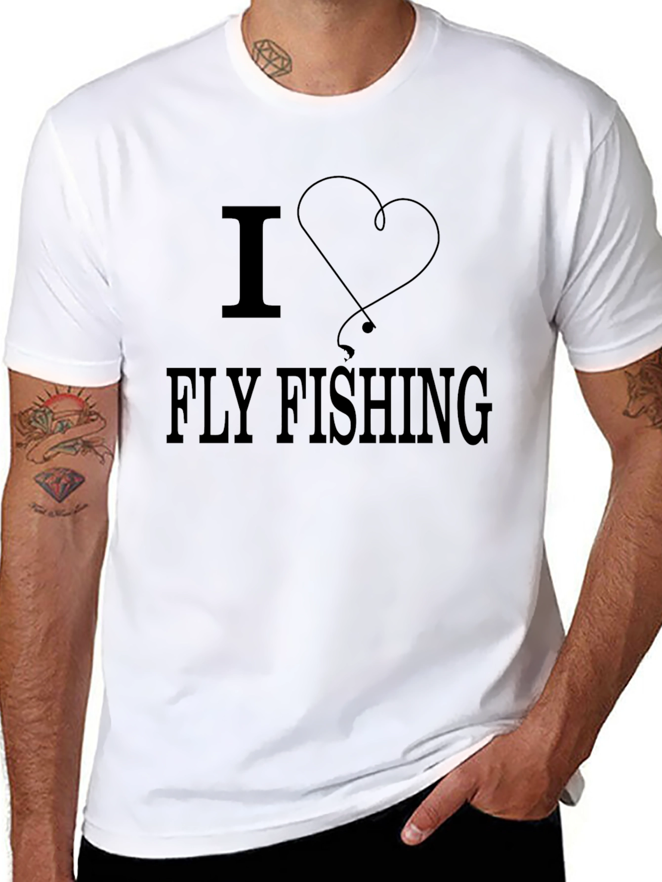 I Heart Fly Fishing Graphic T-Shirt