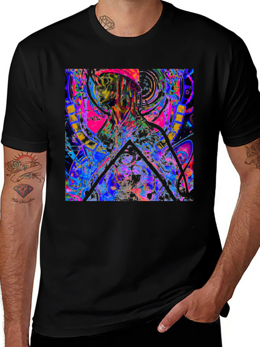 Abstract Art Tee: Vibrant Graphic Print T-Shirt