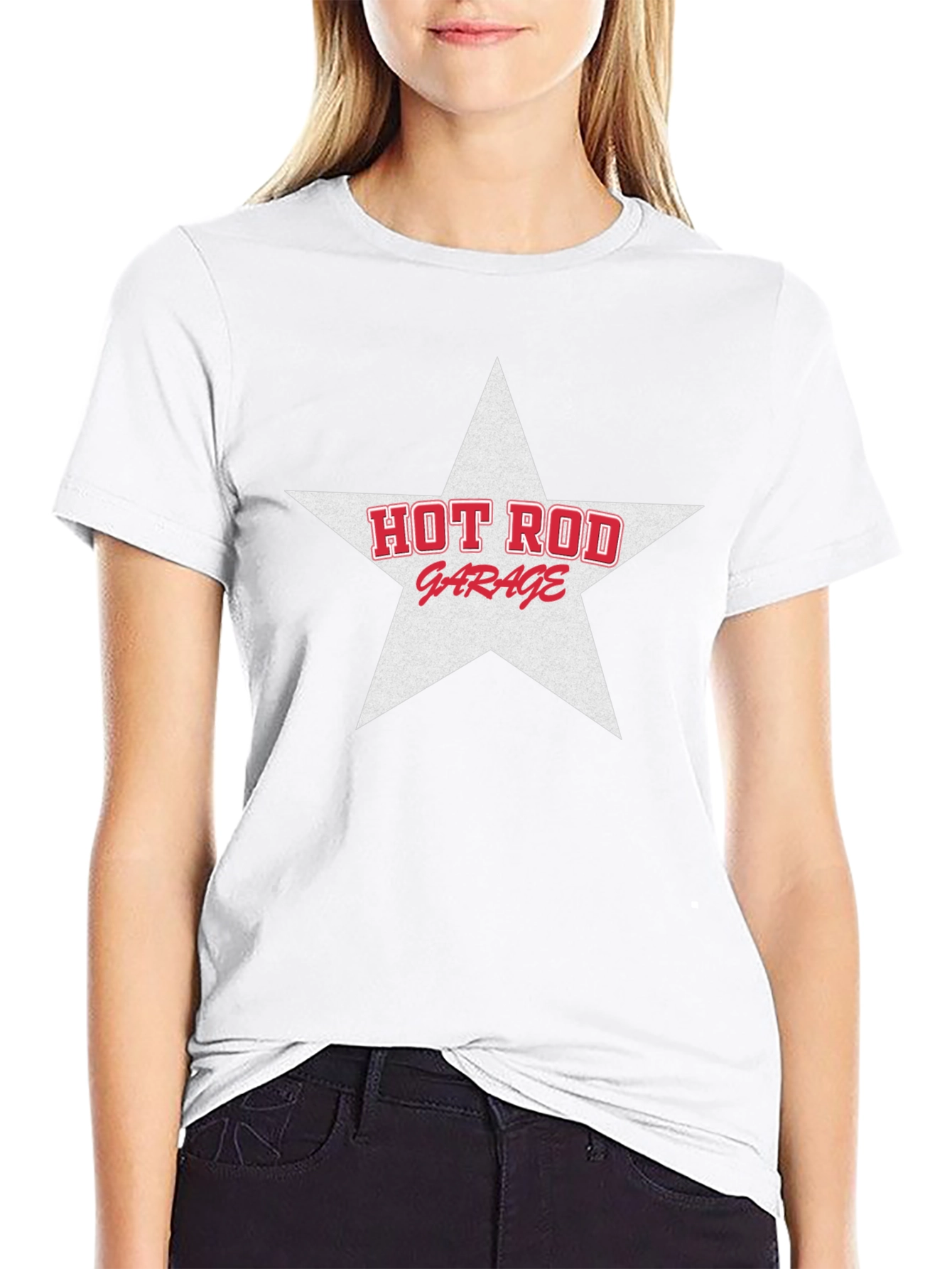 Hot Rod Garage Star T-Shirt - Classic Car Design