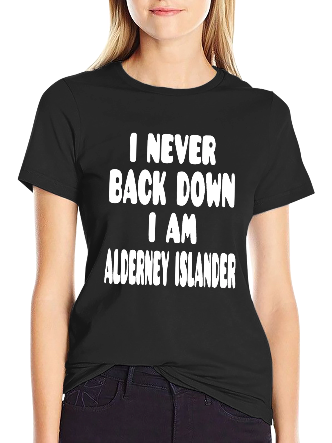 Alderney Islander T-Shirt - Never Back Down Tee