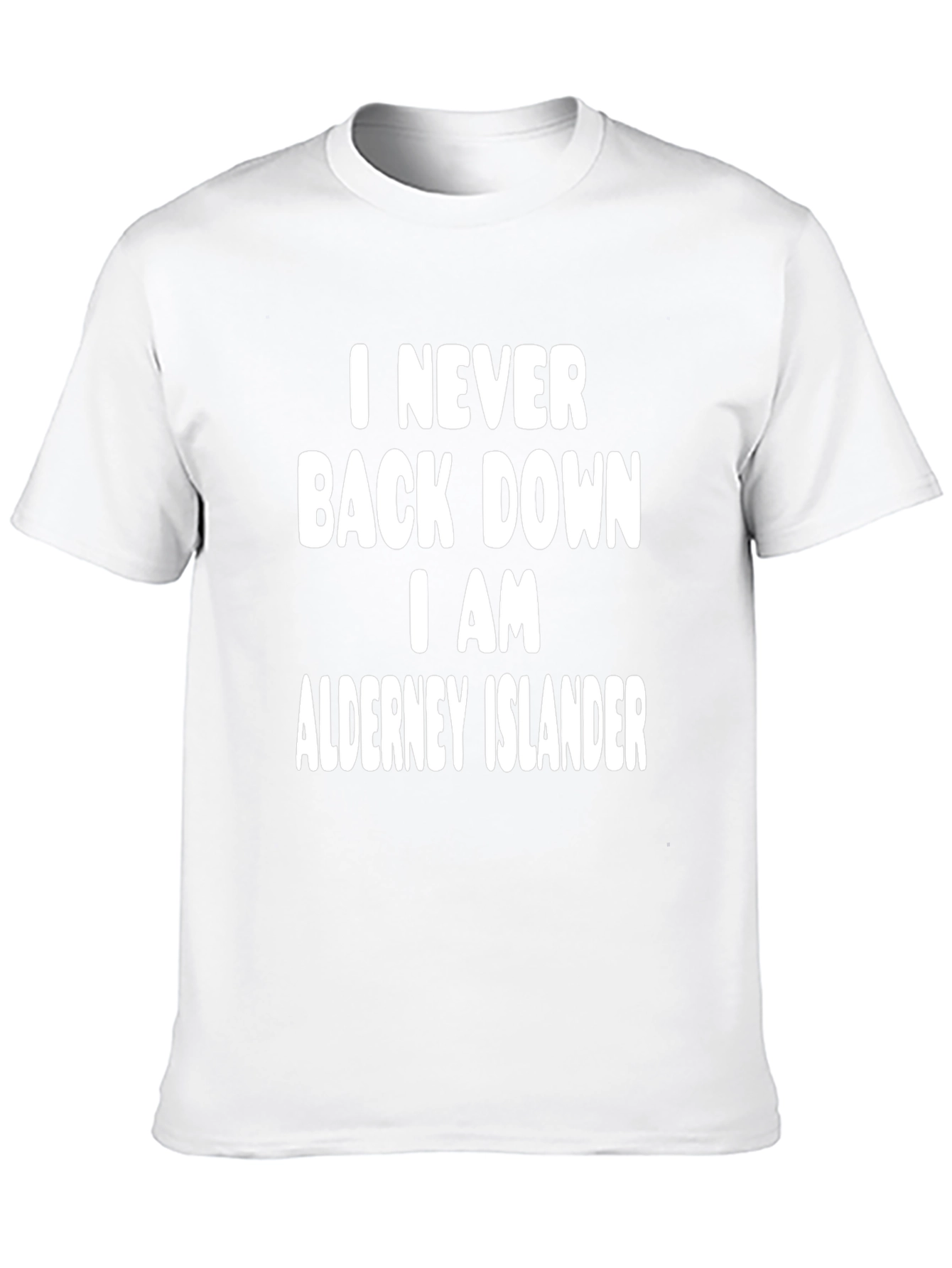 Alderney Islander T-Shirt - Never Back Down Tee