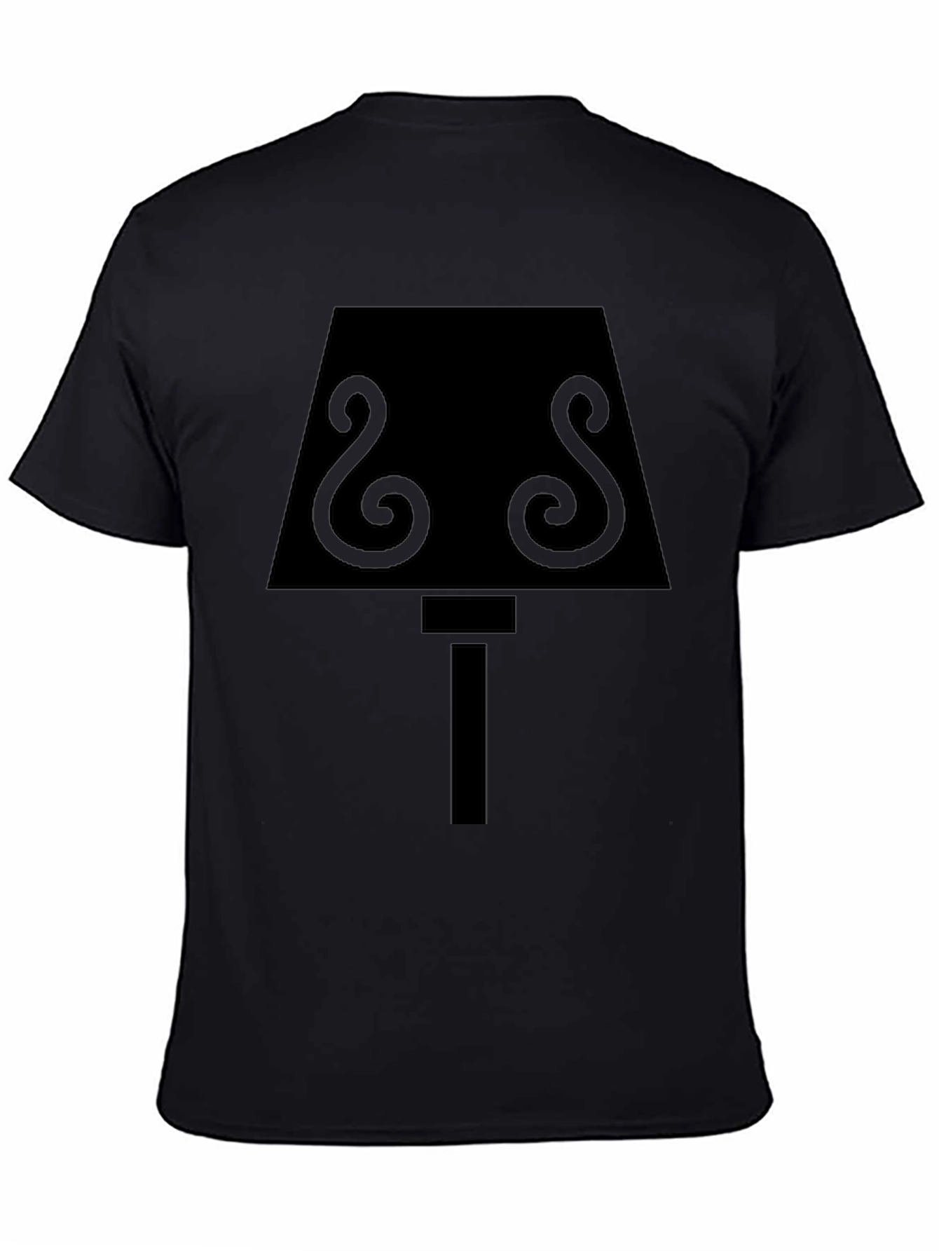 Abstract Lamp Graphic Tee - Black