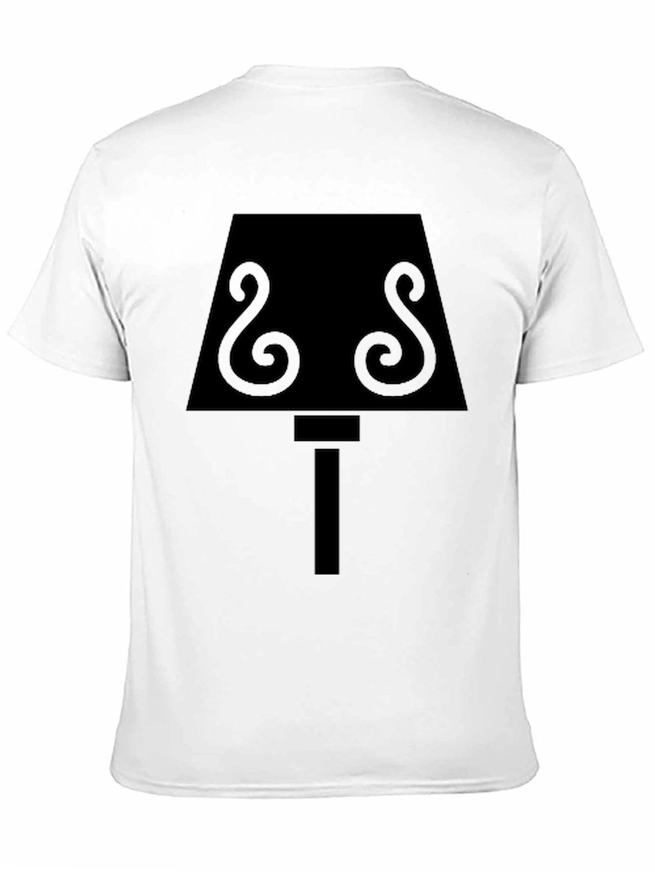 Abstract Lamp Graphic Tee - Black