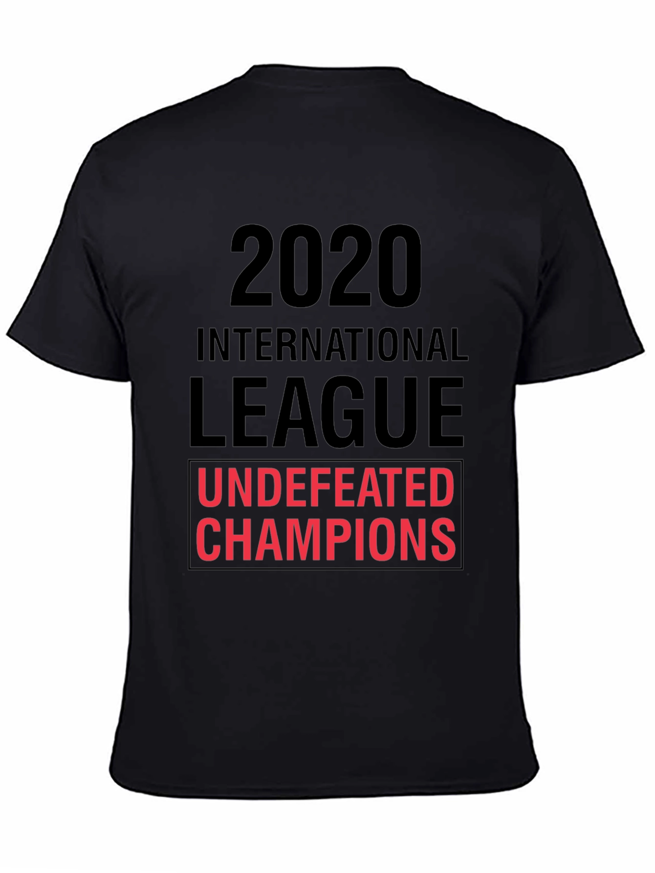 2020 International League Undefeated Champions Black T-Shirt