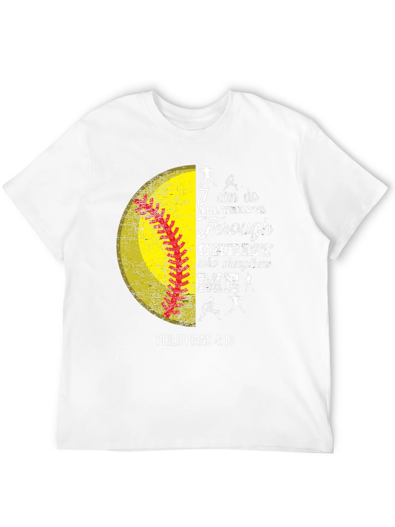 I Can Do All Things Christian Softball T-Shirt