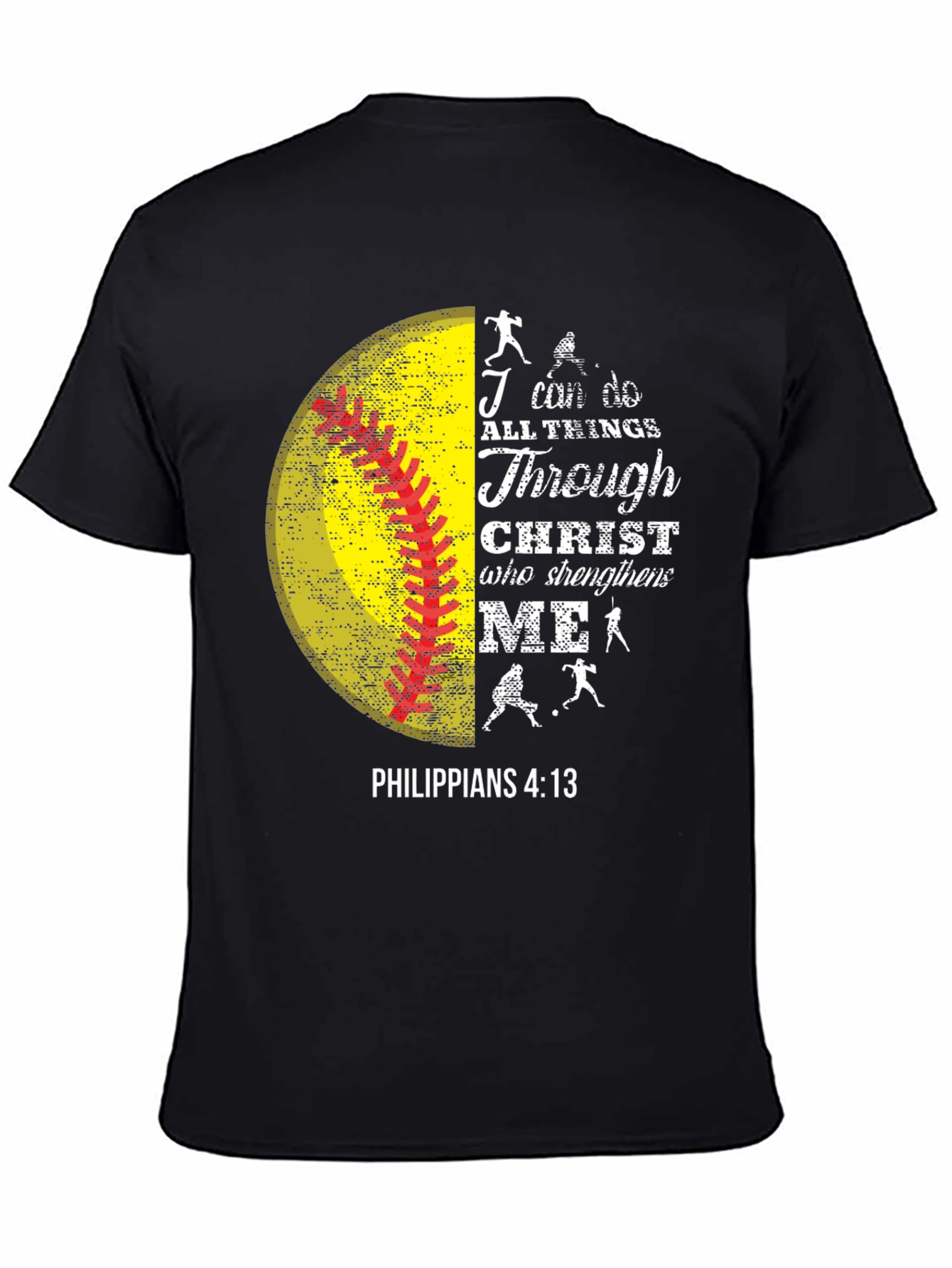I Can Do All Things Christian Softball T-Shirt