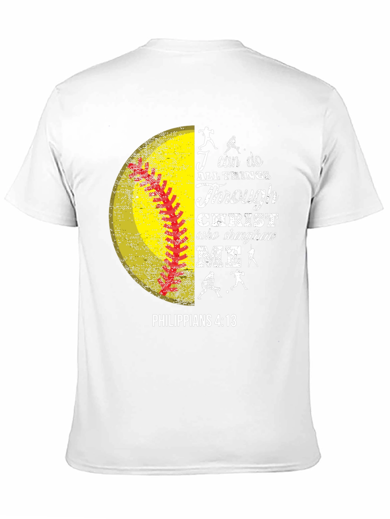 I Can Do All Things Christian Softball T-Shirt