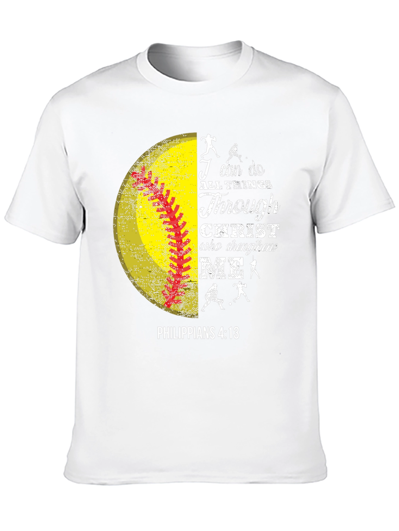 I Can Do All Things Christian Softball T-Shirt