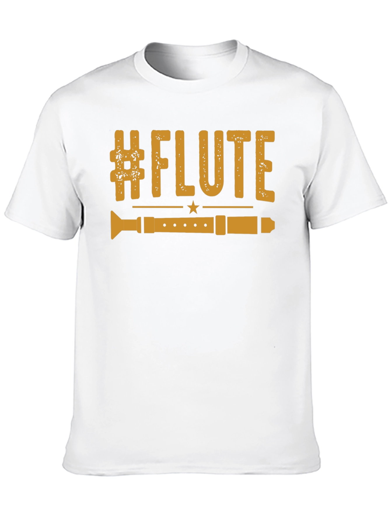 #Flute Music Lover T-Shirt - Black Graphic Tee
