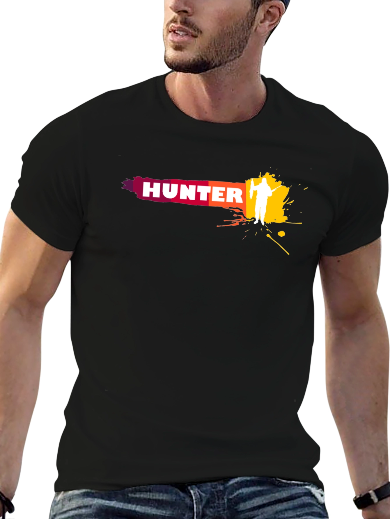 Hunter Graphic T-Shirt - Cool Hunting Design