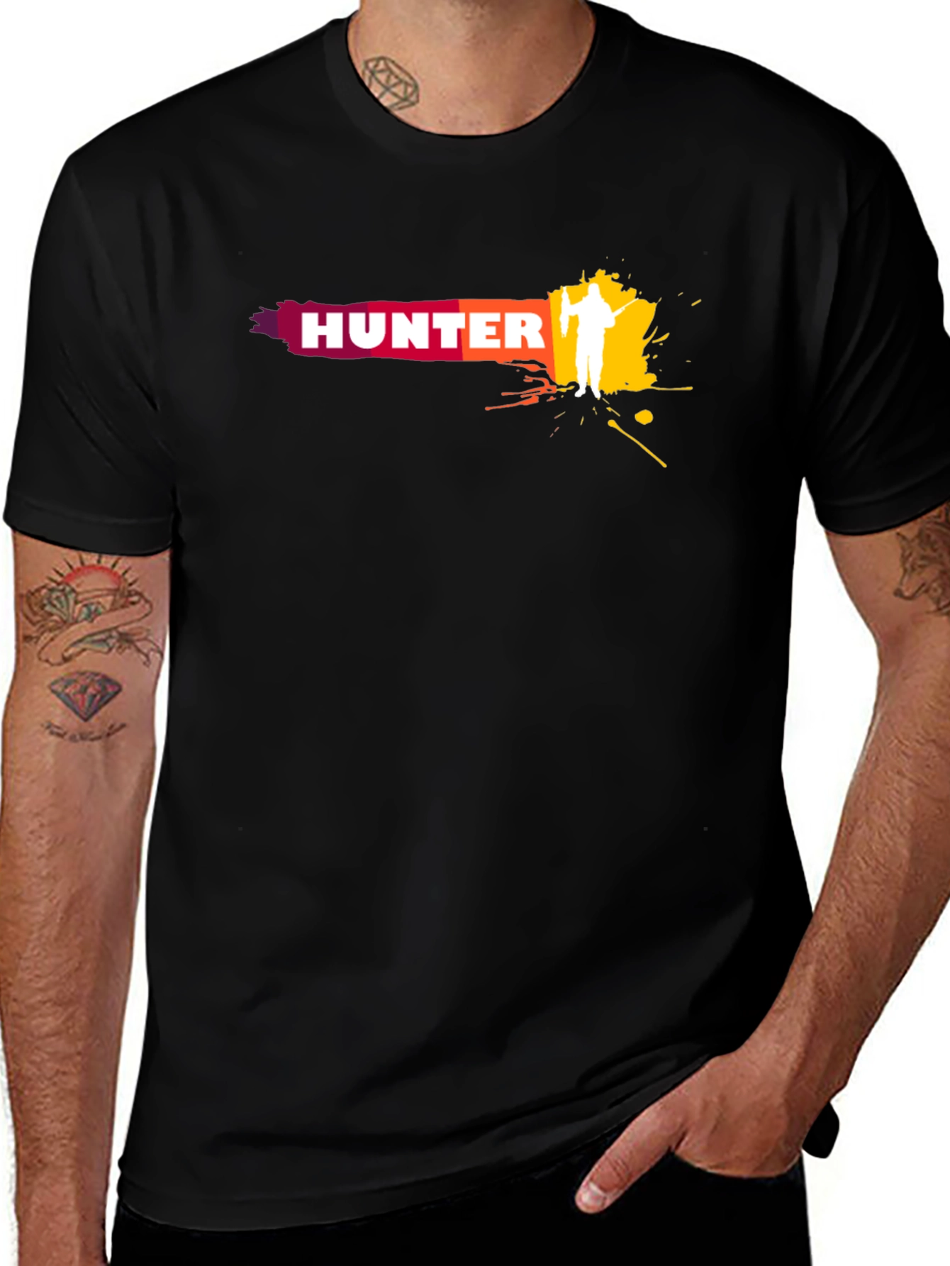Hunter Graphic T-Shirt - Cool Hunting Design