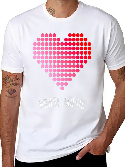 House Music Heart Graphic T-Shirt