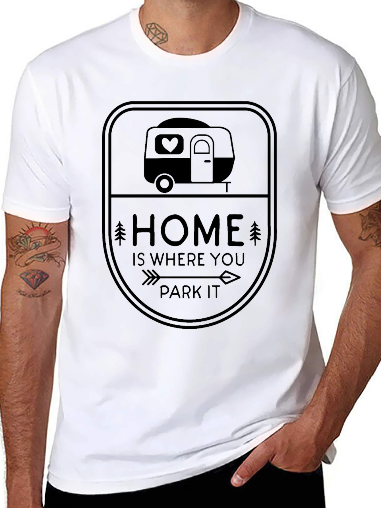 Home Is Where You Park It Camper Tee