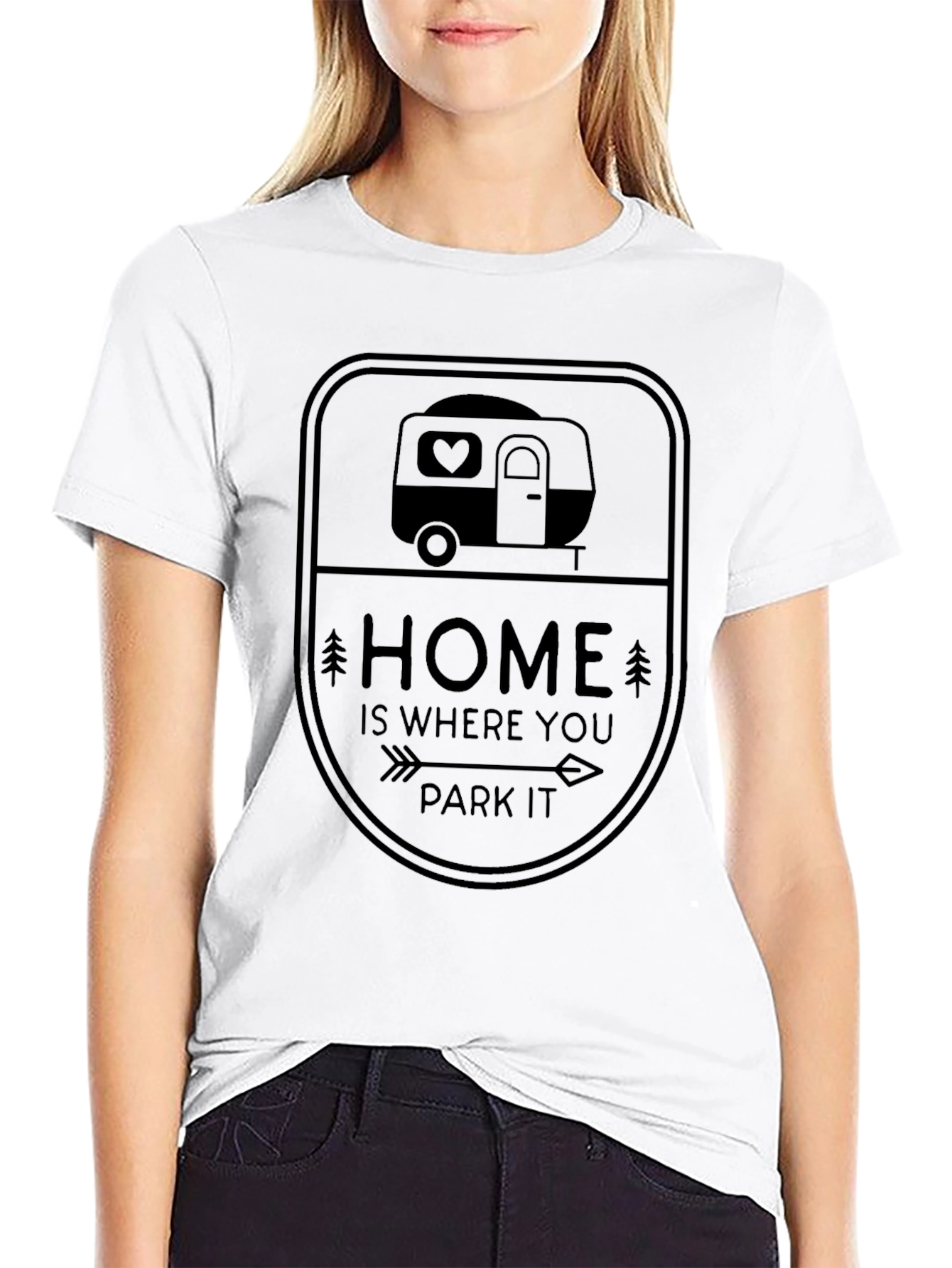 Home Is Where You Park It Camper Tee