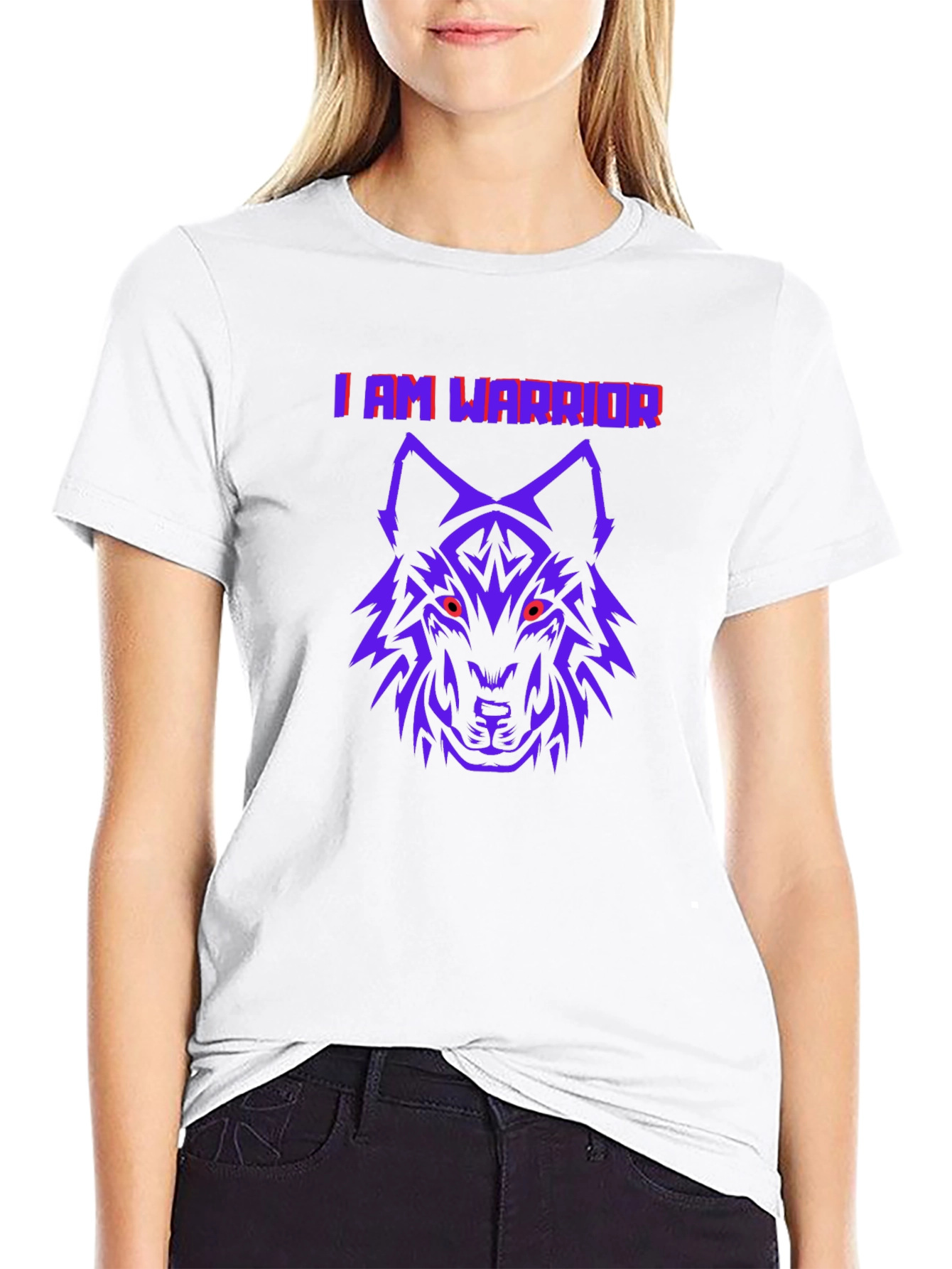 I AM WARRIOR Wolf Graphic Tee
