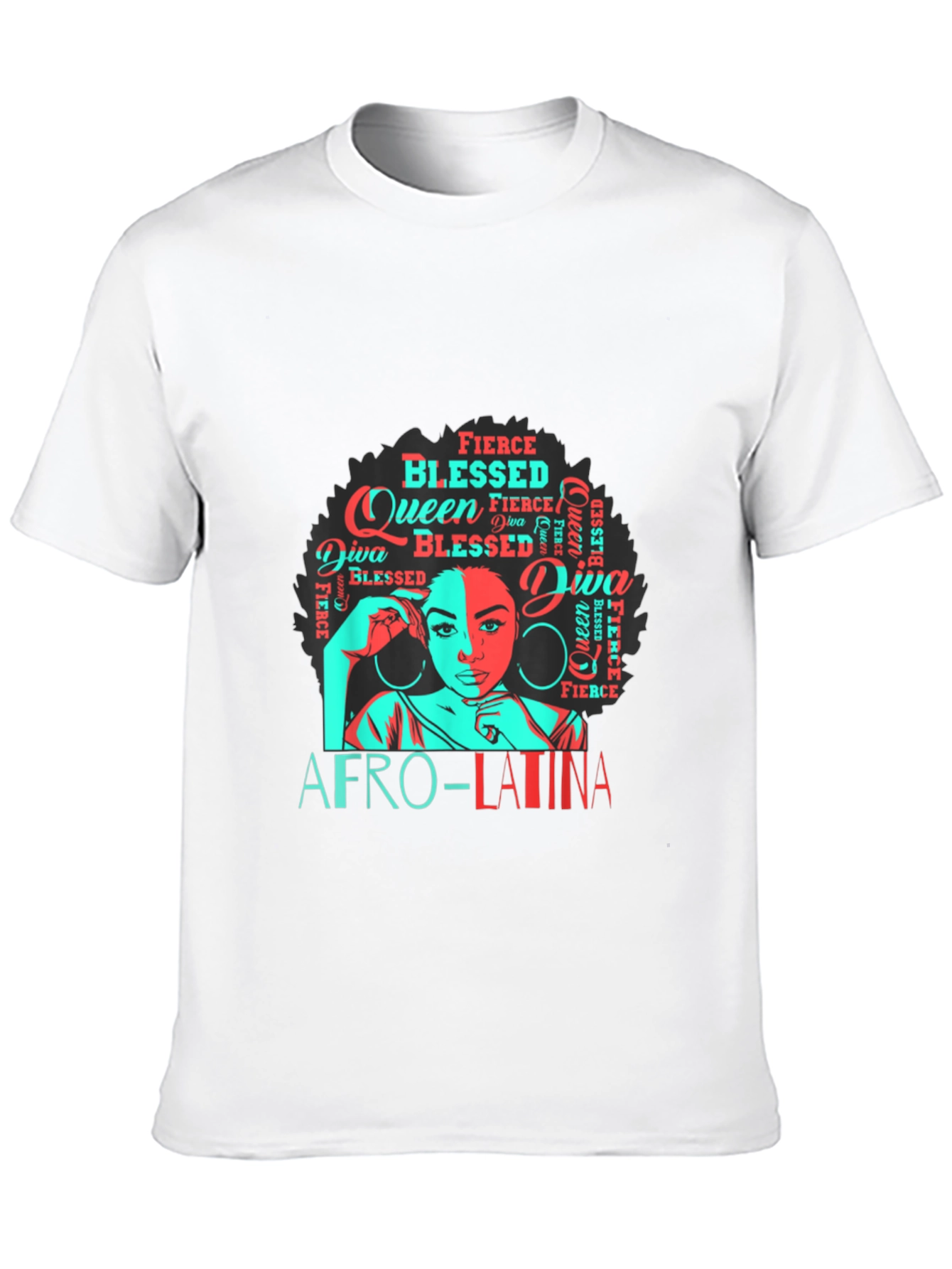 Afro-Latina Queen Graphic T-Shirt