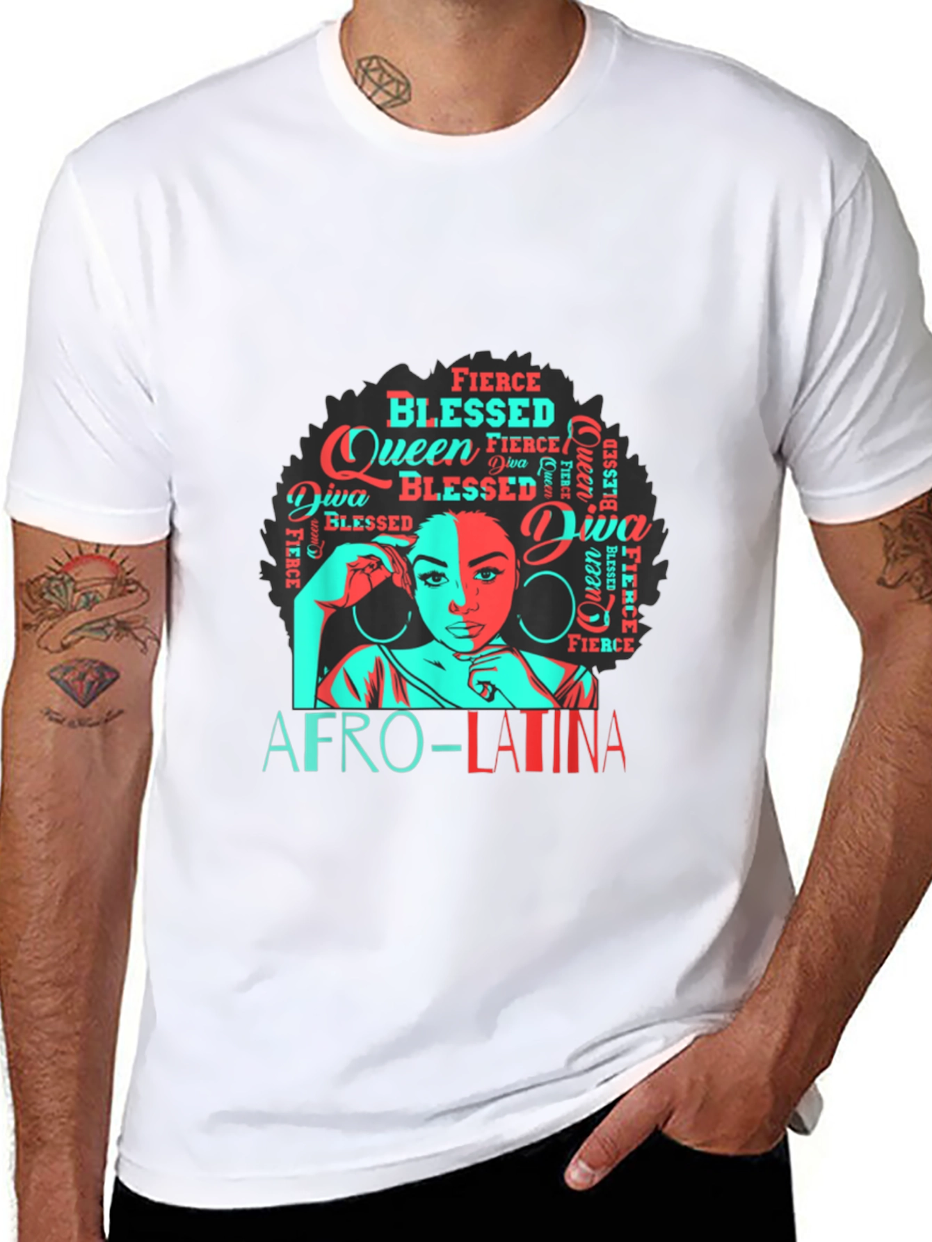 Afro-Latina Queen Graphic T-Shirt