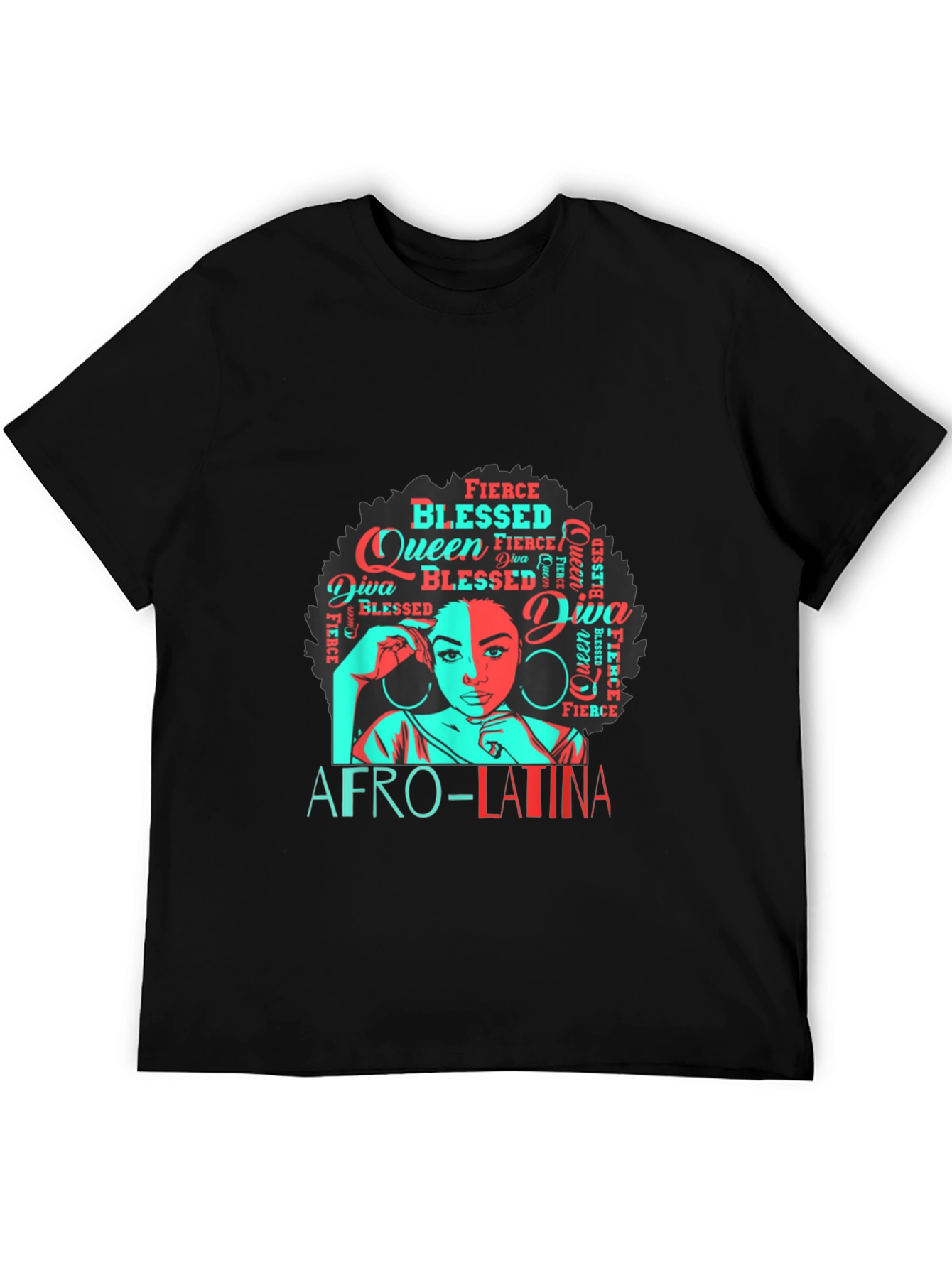 Afro-Latina Queen Graphic T-Shirt