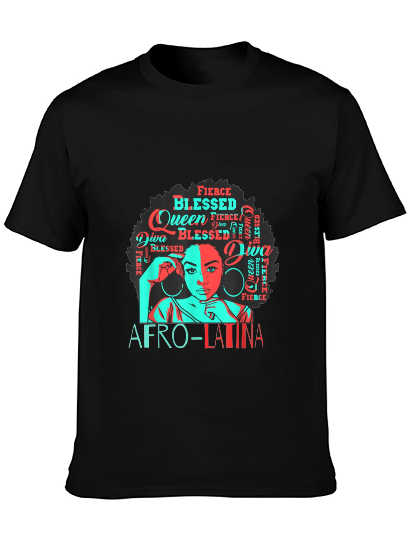 Afro-Latina Queen Graphic T-Shirt