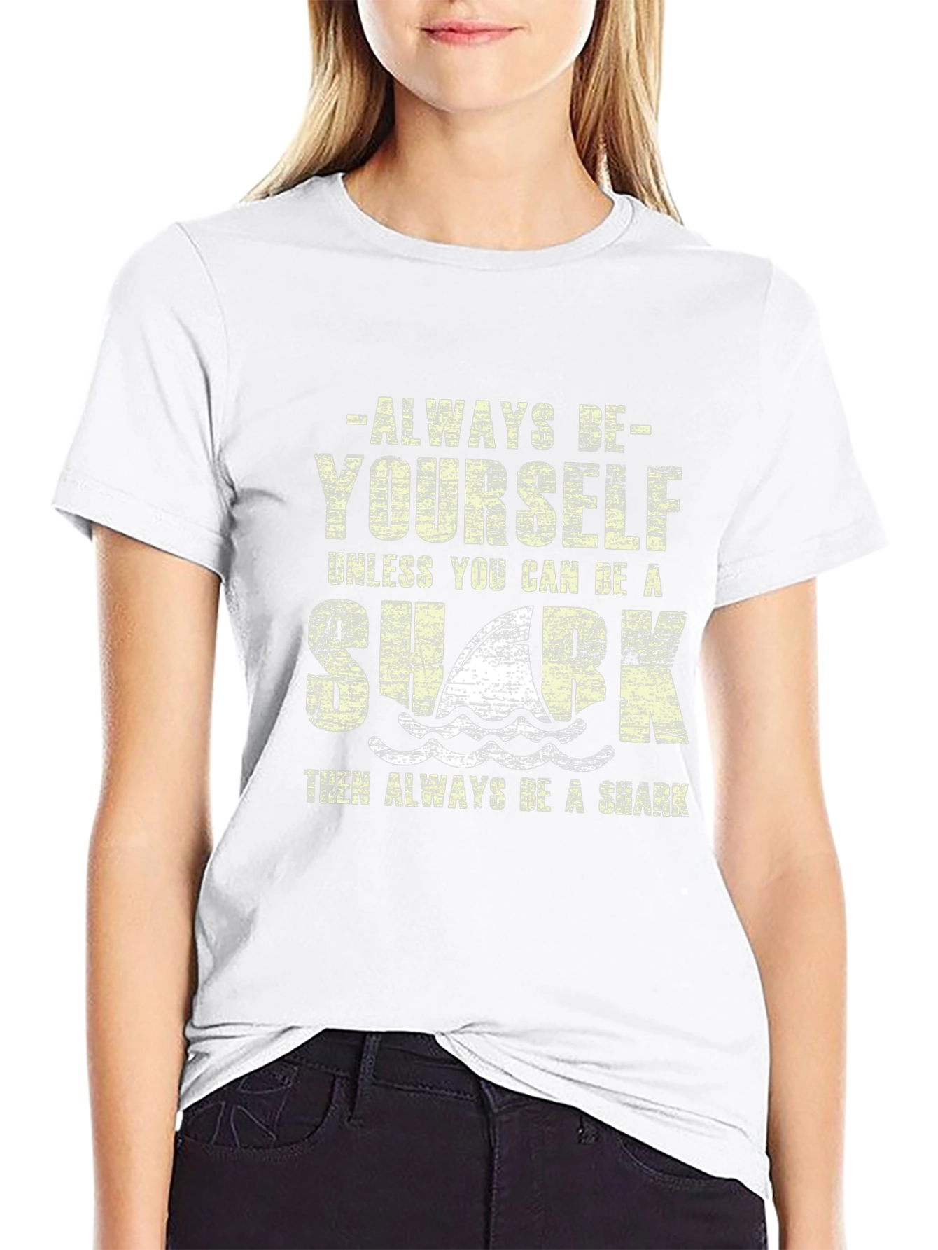Always Be Yourself Shark Graphic T-Shirt