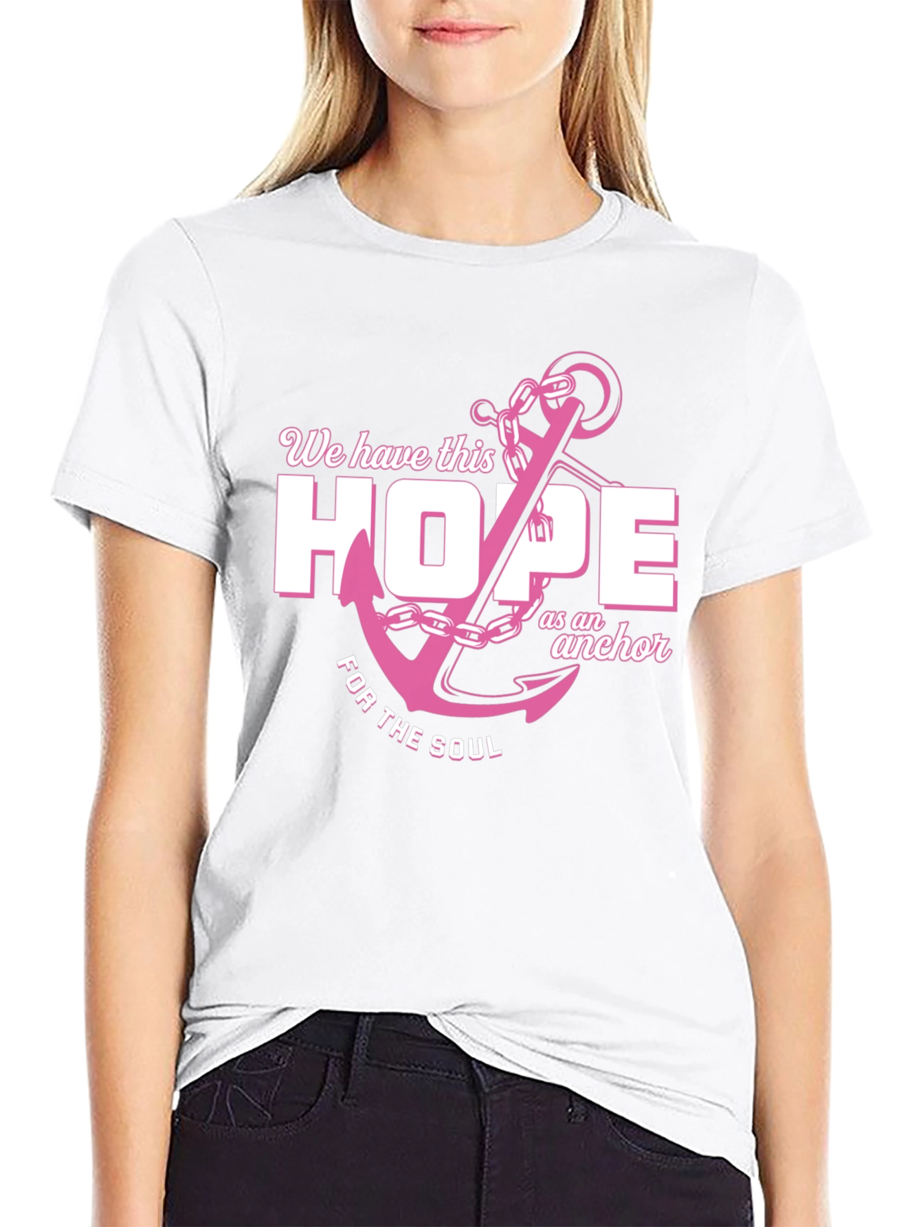 Hope Anchor T-Shirt - Black Graphic Tee